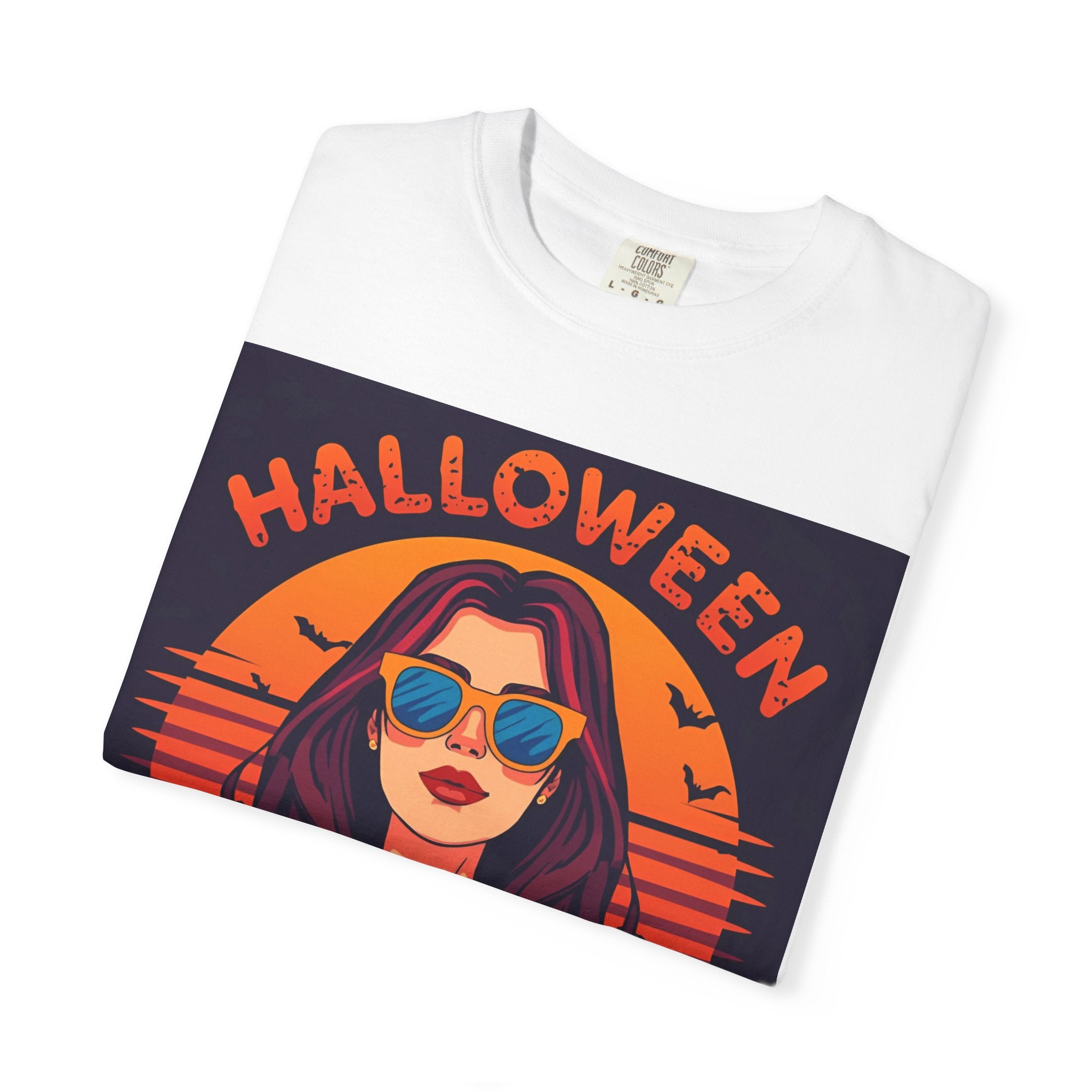 Halloween Cool Mom T-Shirt, Unisex Garment-Dyed Tee, Spooky Season Apparel, Fall Fashion, Halloween Costume Shirt