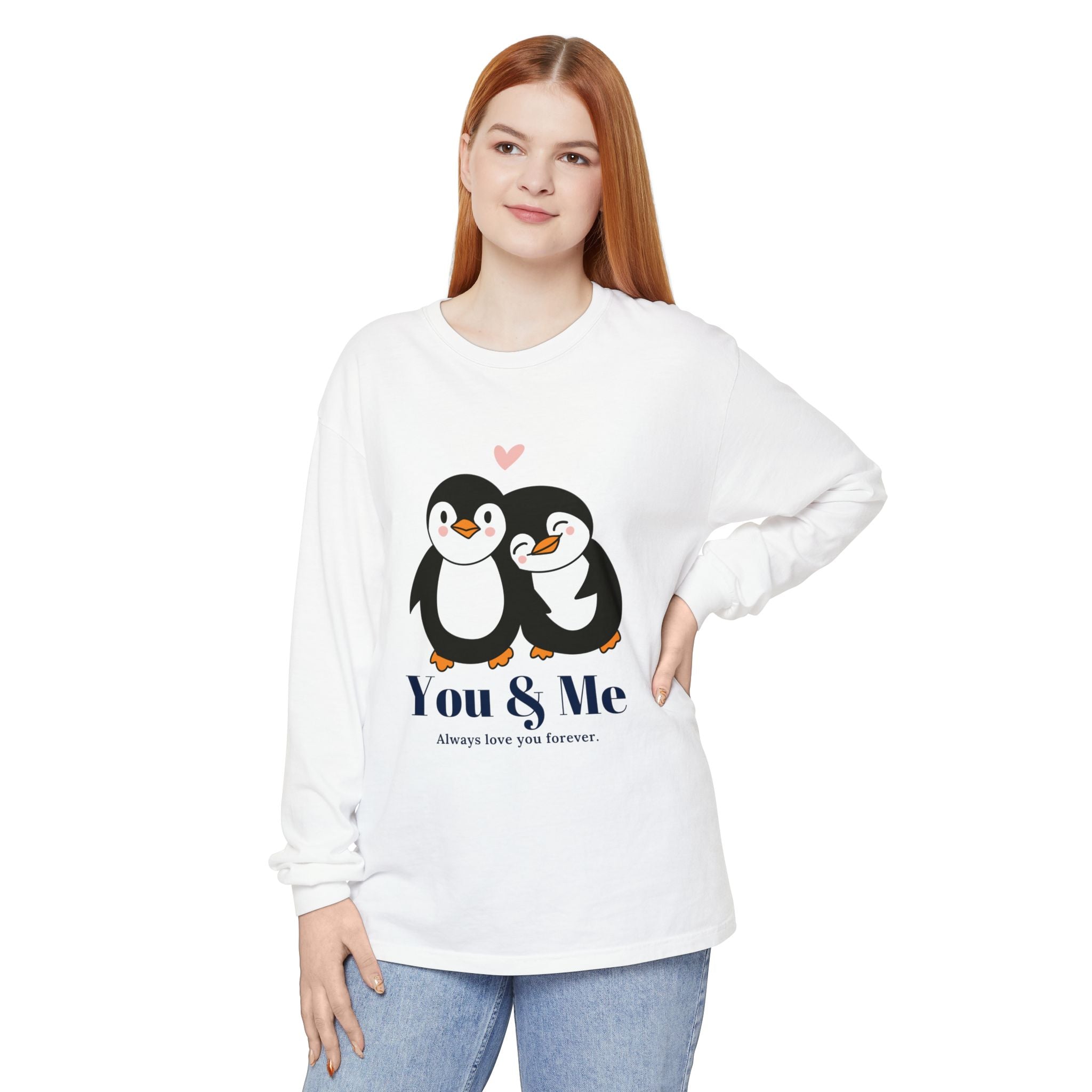 Adorable Penguin Love Long Sleeve T-Shirt | Cute Couples Gift, Valentine's Day Apparel, Matching Tees, Cozy Date Night Wear, [...]