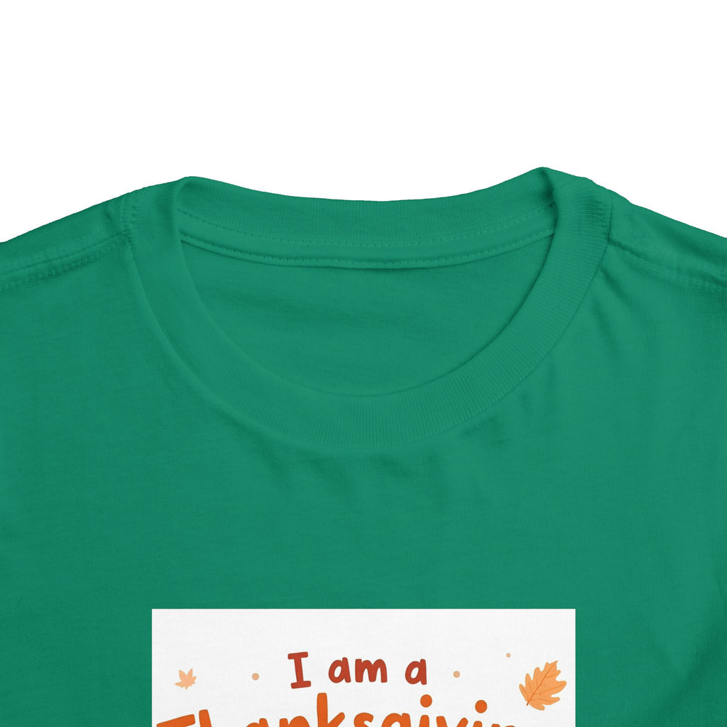 I Am A Thanksgiving Baby Toddler Short Sleeve Tee