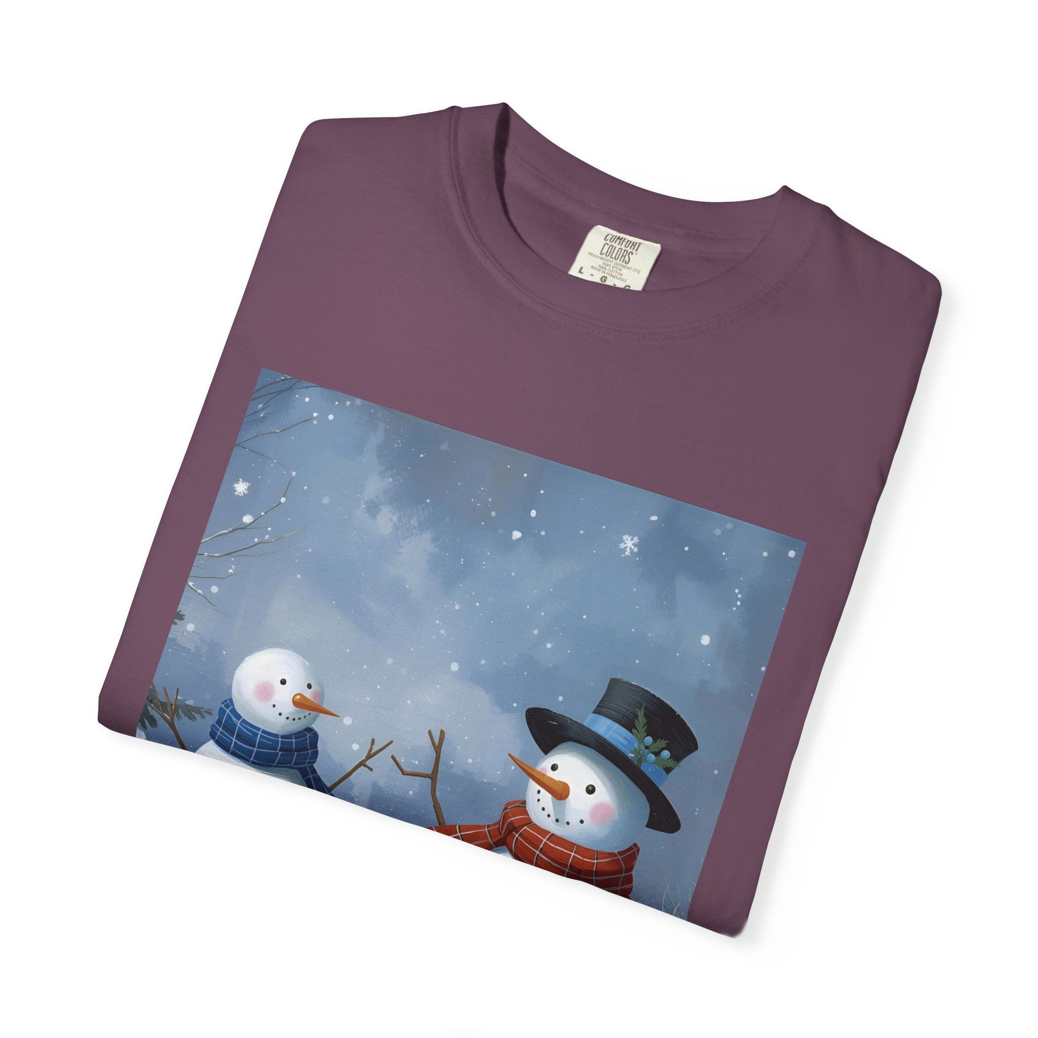 Christmas Snowman Family T-Shirt, Unisex Graphic Tee, Holiday Gift, Winter Apparel, Cozy Casual Wear, Christmas T-Shirt
