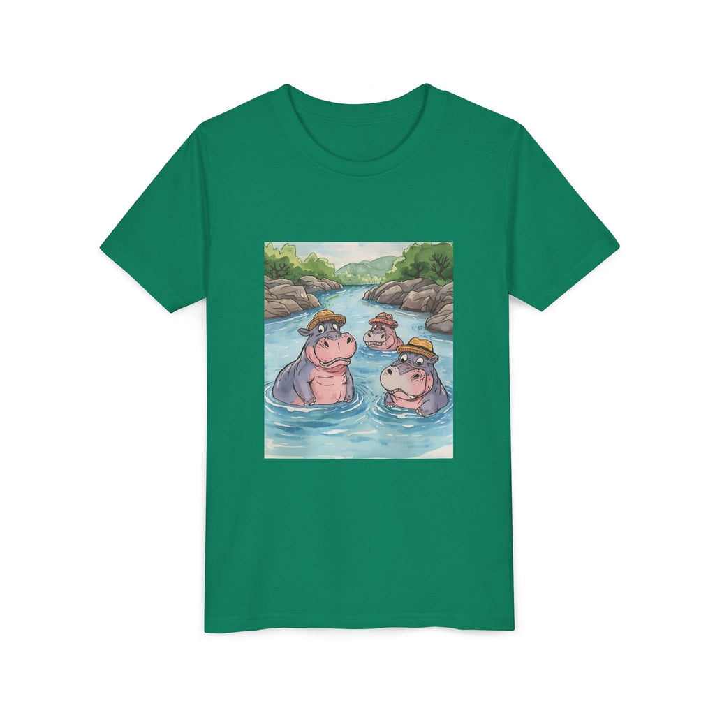 Hippo Cute Youth Short Sleeve Tee