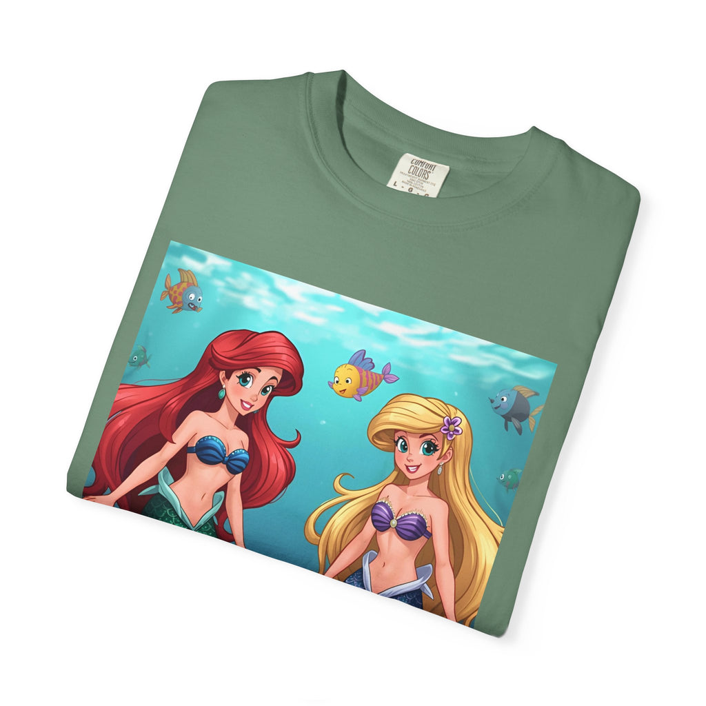 Mermaid Friends T-Shirt, Colorful Underwater Theme Tee, Gift for Sea Lovers, Perfect for Summer, Birthday Present, Beachwear