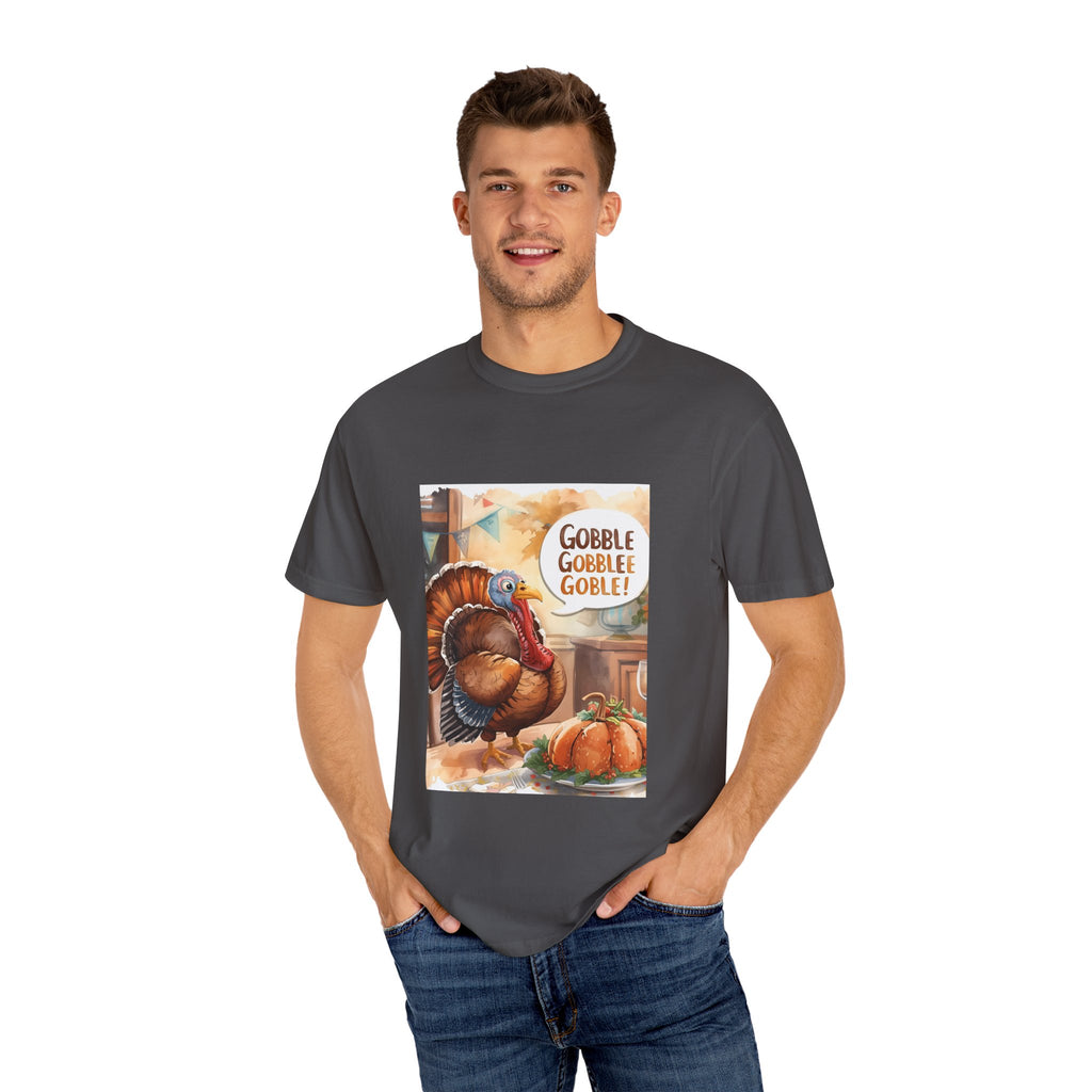 Thanksgiving Turkey T-Shirt | Gobble Gobble Graphic Tee | Fall Apparel, Holiday Gift, Casual Wear, Unisex Style, Autumn Collection