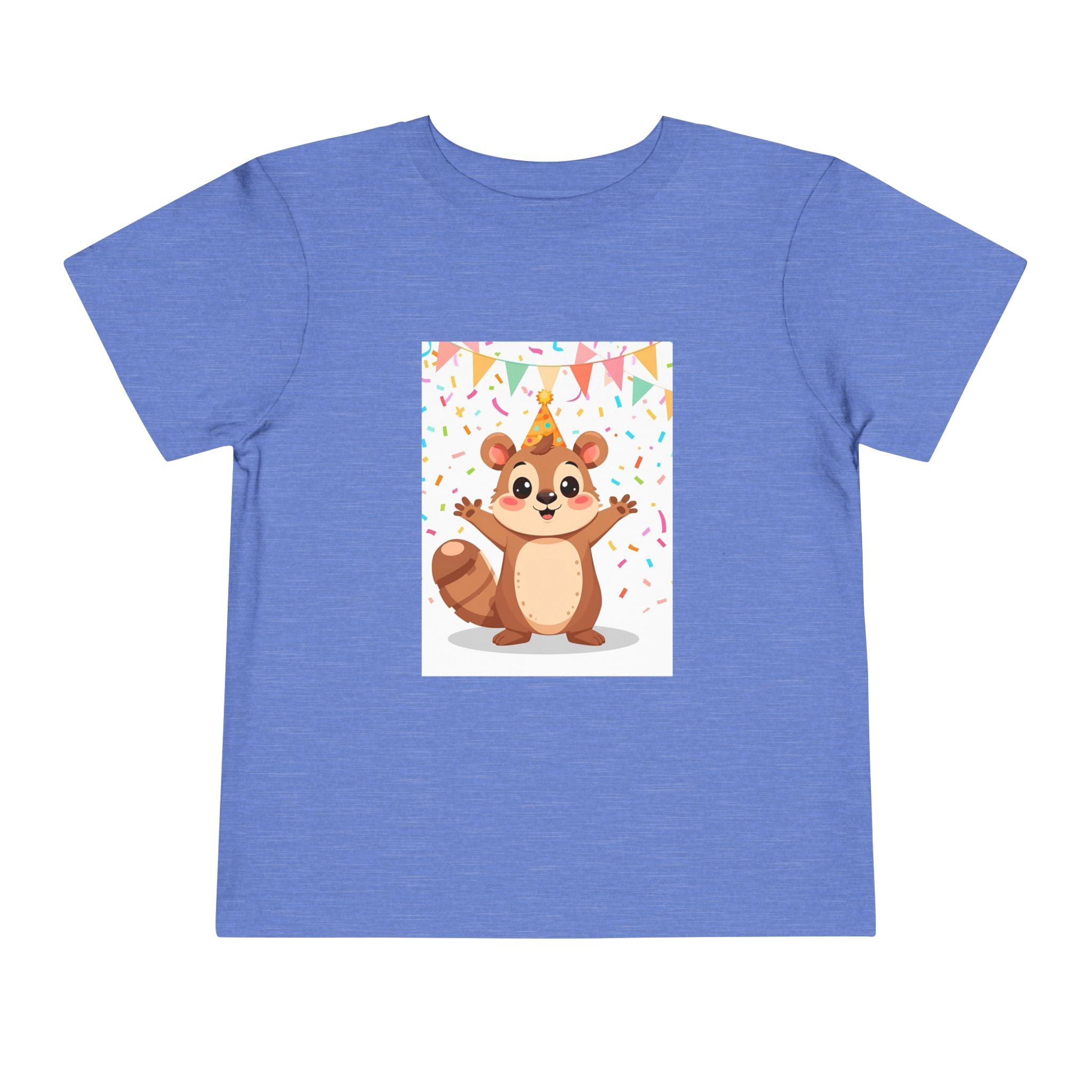 Party Animal With Squirl Toddler Short Sleeve Tee