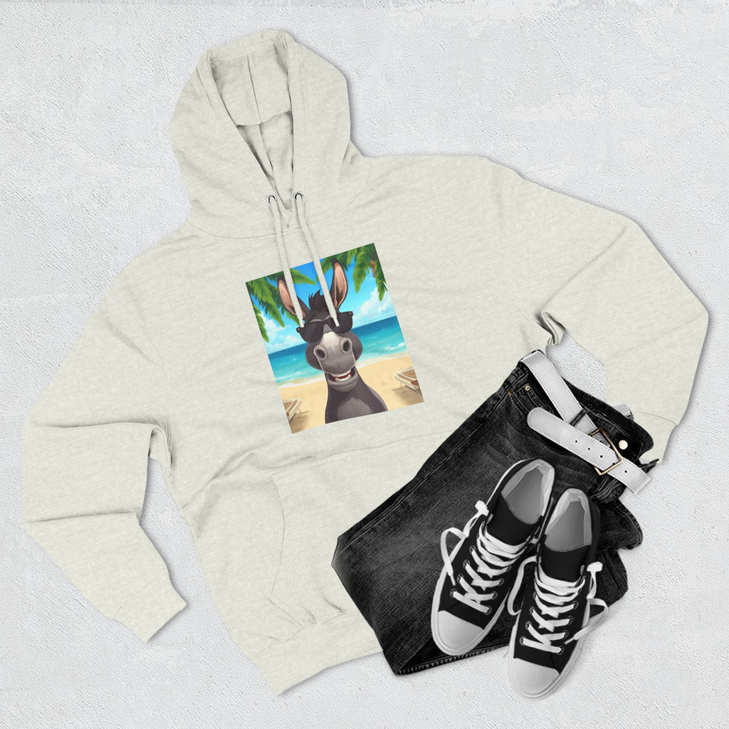 Donkey Beach Vibe Three-Panel Fleece Hoodie