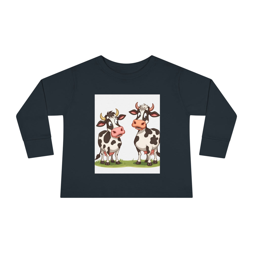 Cute Cows Toddler Long Sleeve Tee