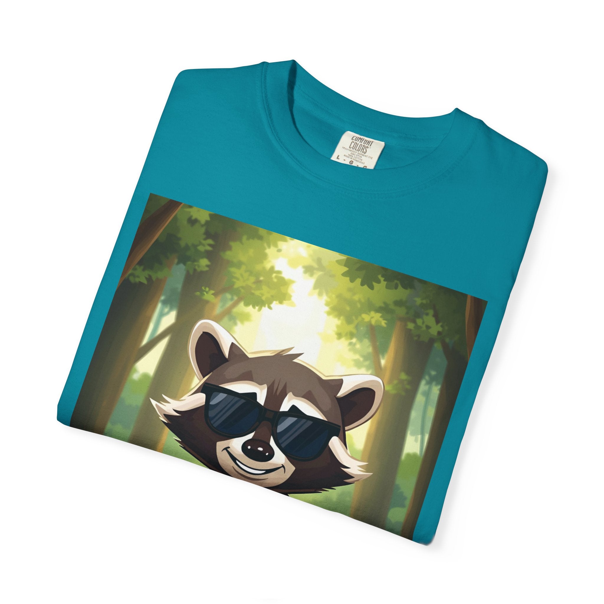 Whimsical Raccoon T-Shirt, Fun Nature Tee, Unisex Forest Shirt, Gift for Animal Lovers, Cute Wildlife Apparel