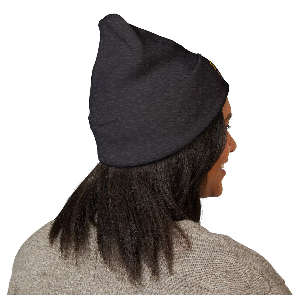 Mama Mode Embroidered Cuffed Beanie — Cozy Mom Hat, New Mom Gift