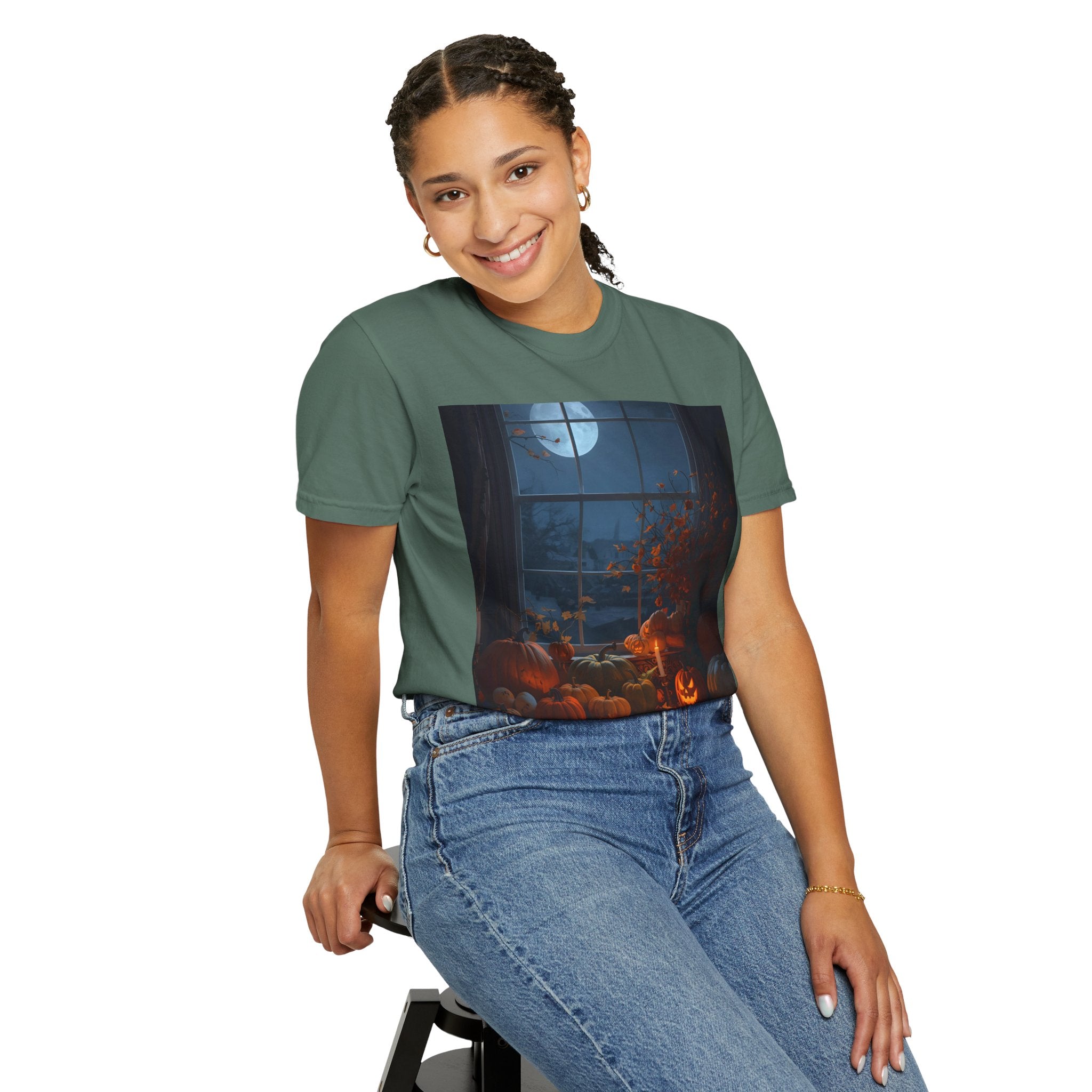 Cozy Halloween Tee, Fall Graphic Shirt, Pumpkin Patch T-Shirt, Spooky Season Apparel, Unisex Autumn Top