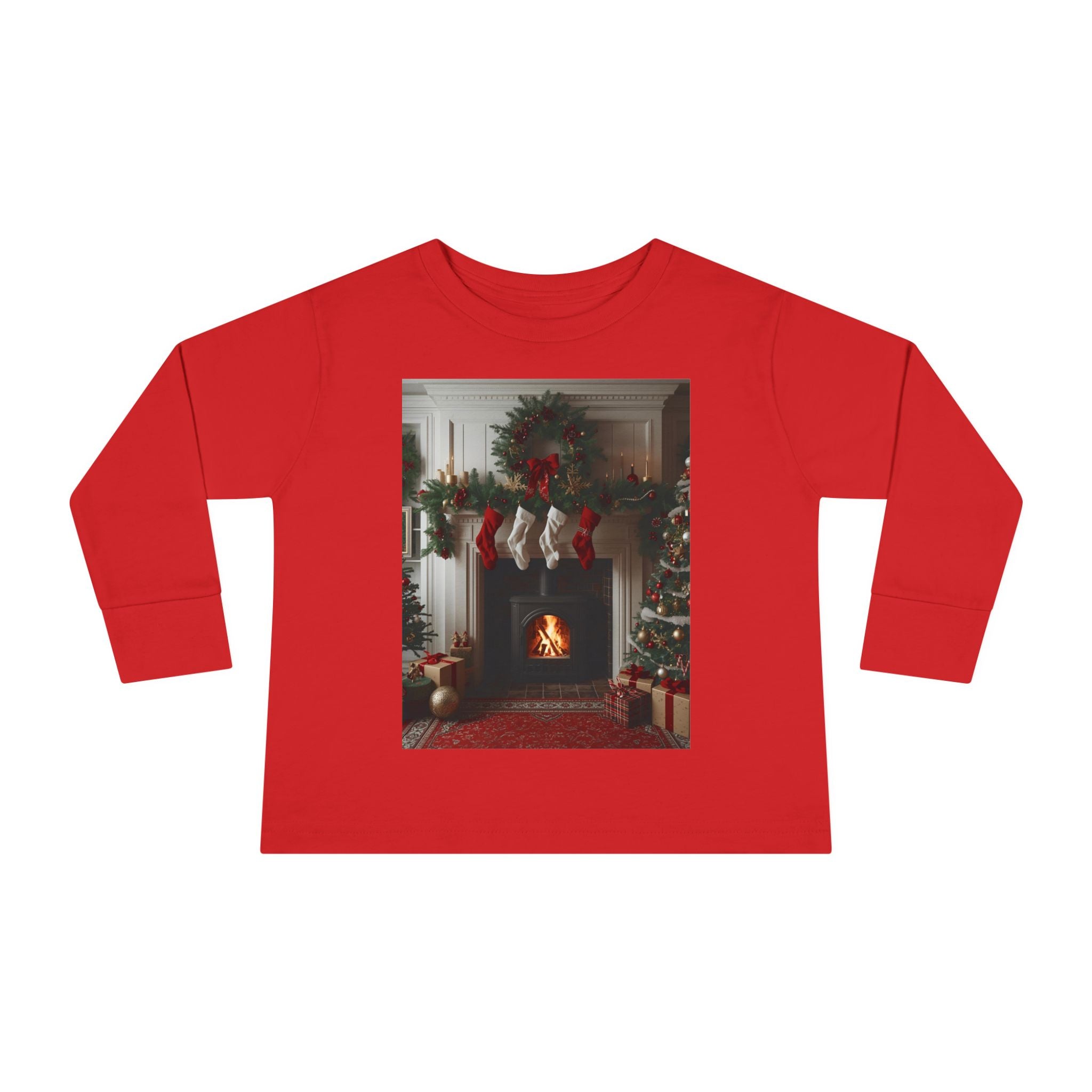 Cozy Christmas Toddler Long Sleeve Tee
