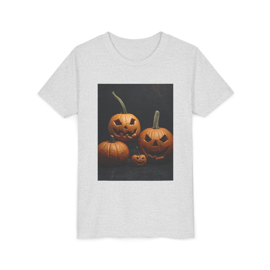 Spooky Halloween Pumpkin Youth Short Sleeve Tee