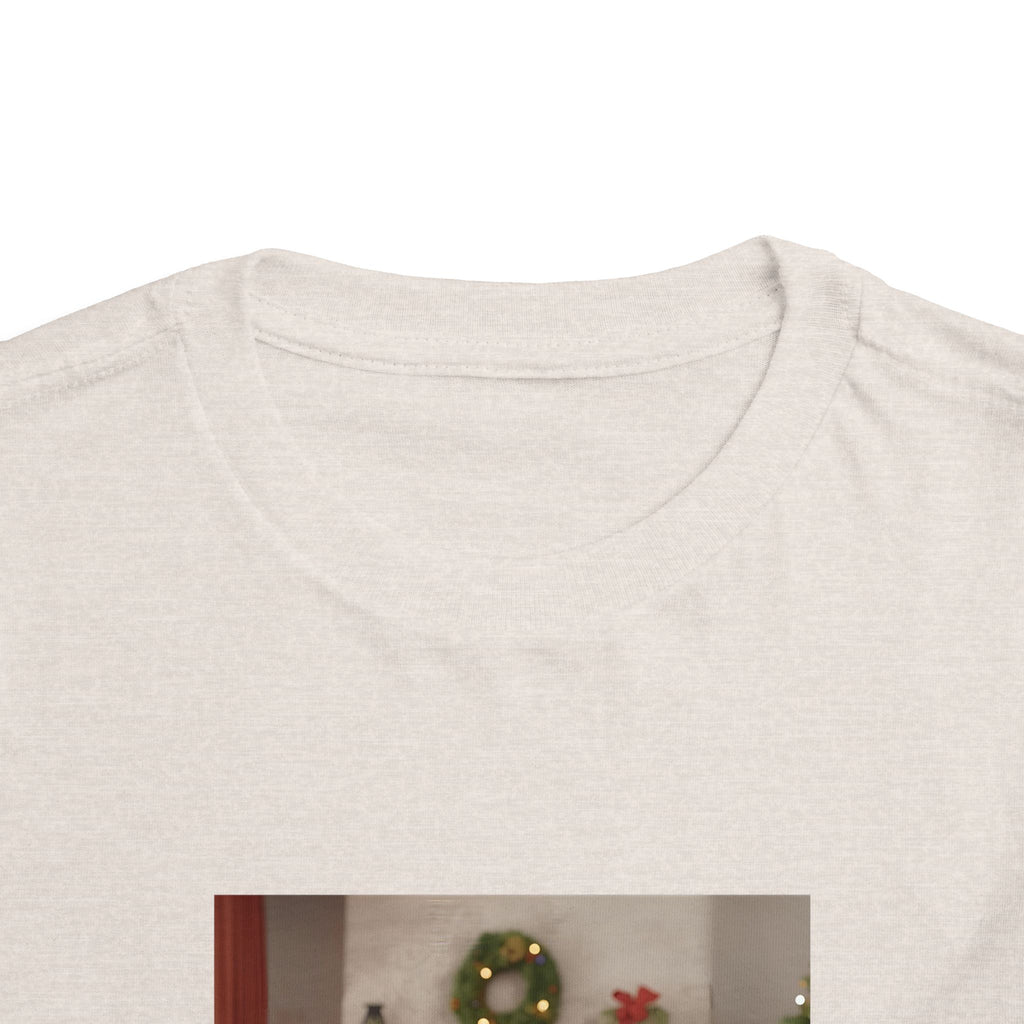 Cute Christmas Festive Puppy Toddler Tee, Cute Dog Christmas Shirt, Kids Holiday Clothing, Animal Lover Gift, Birthday Outfit