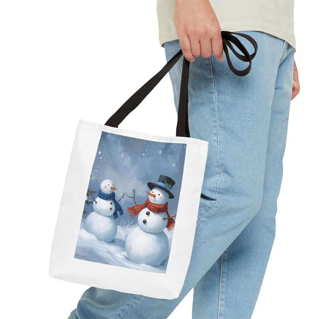 Christmas Snowman Family Tote Bag (AOP)