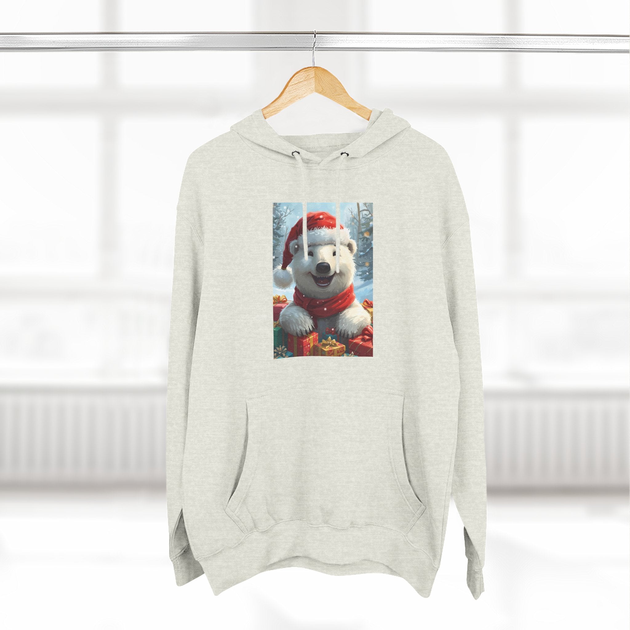 Cozy Winter Hoodie, Festive Fleece Sweatshirt with Cute Holiday Design, Perfect for Christmas Gifts, Casual Winter Wear, Dog Lover Apparel