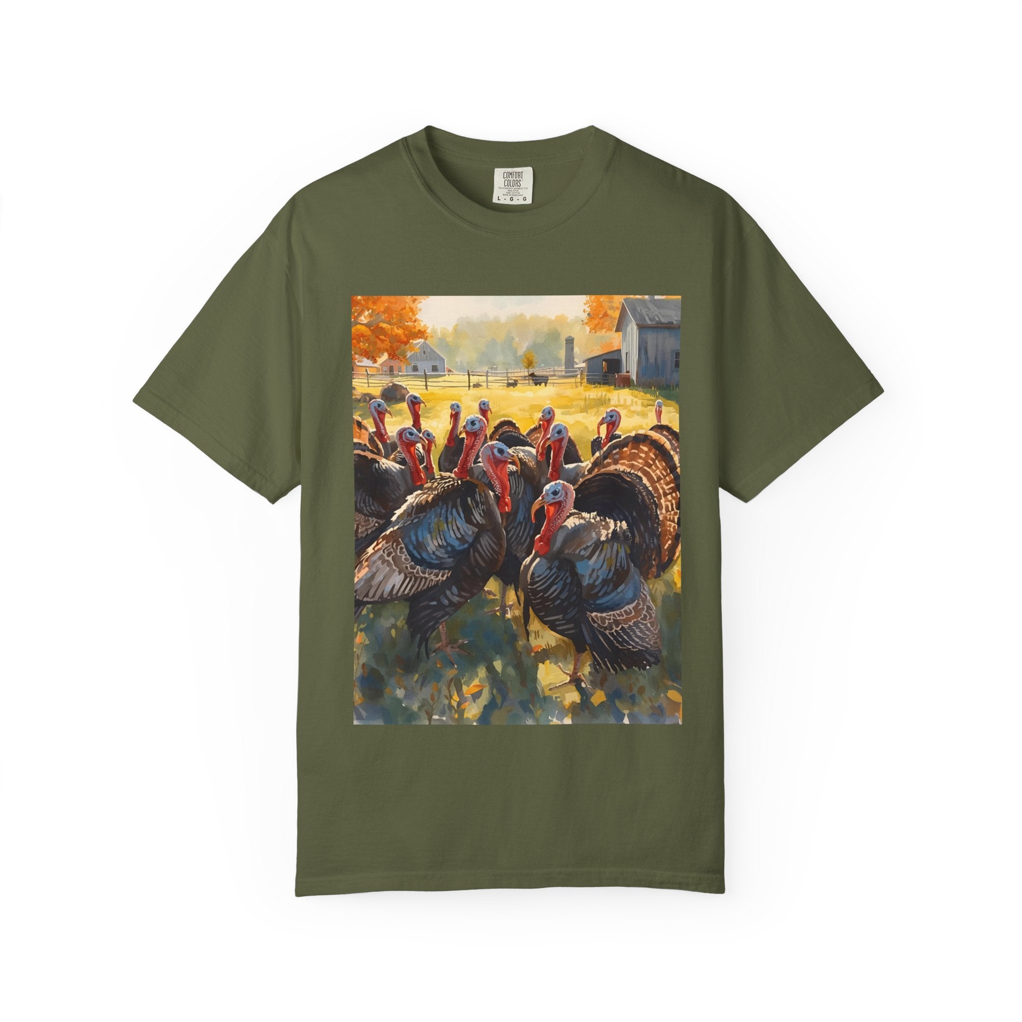 Thanksgiving Turkey T-Shirt, Unisex Holiday Shirt, Fall Apparel, Cozy Gift, Autumn Fashion