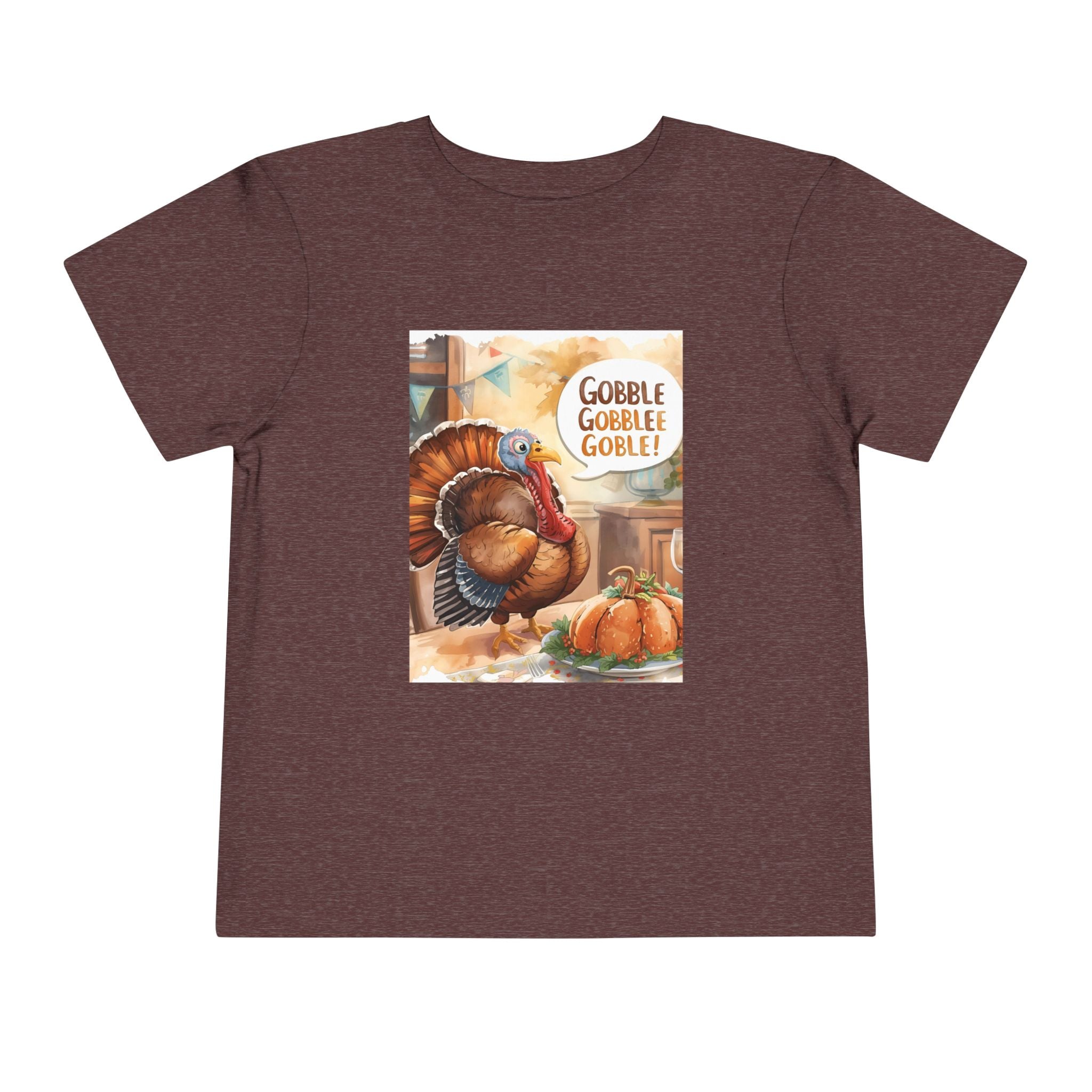 Thanksgiving Turkey Toddler Short Sleeve Tee