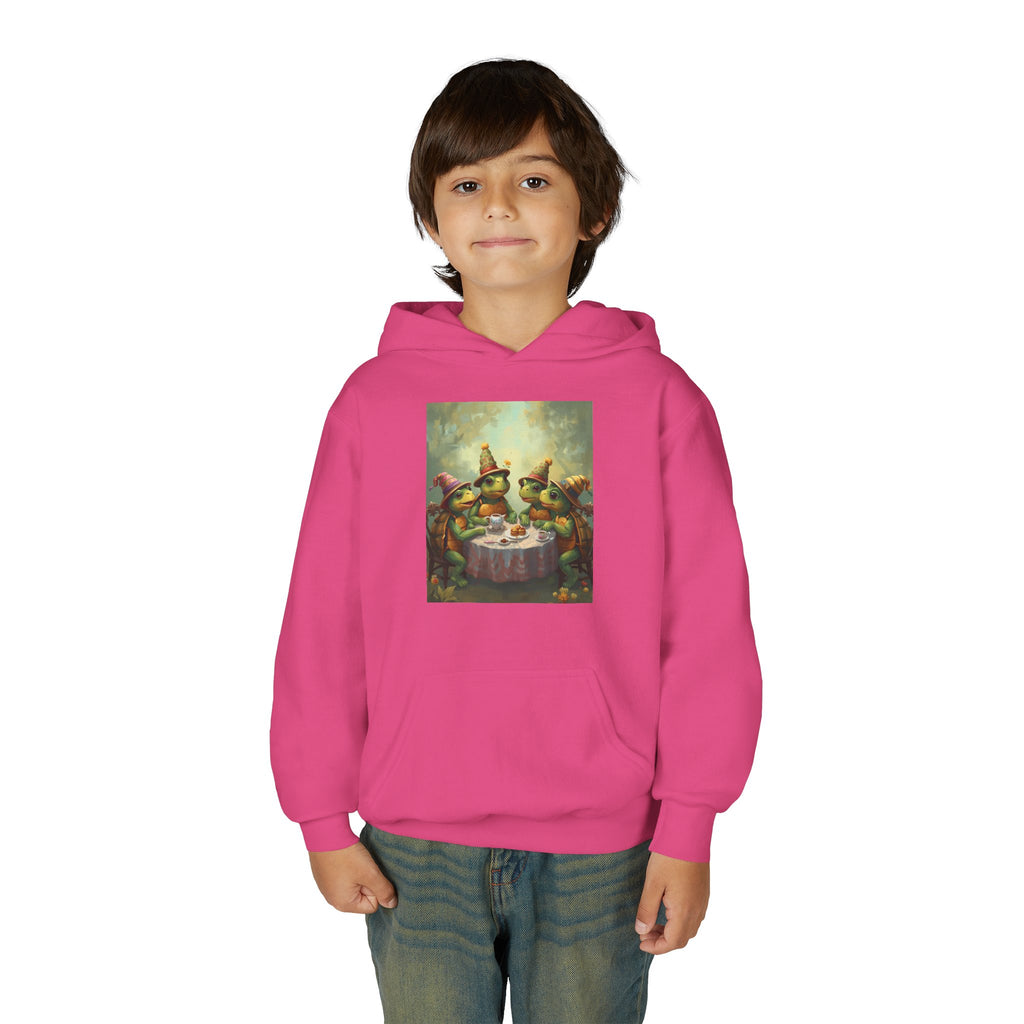 Whimsical Turtle Youth Heavy Blend Hooded Sweatshirt