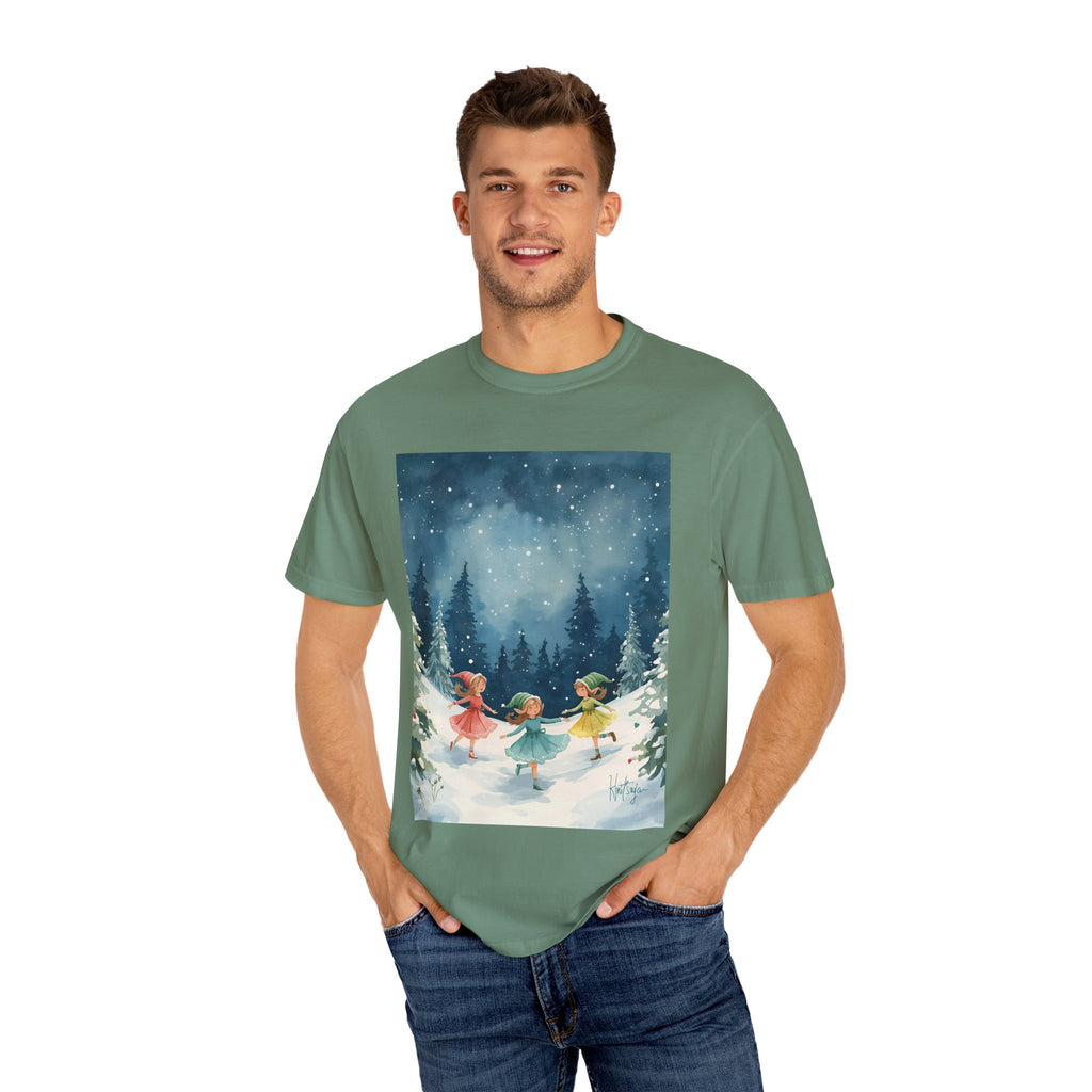 Winter Wonderland T-Shirt, Holiday Gift, Unisex Tee, Cozy Winter Apparel, Snowy Scene Shirt, Christmas Fashion