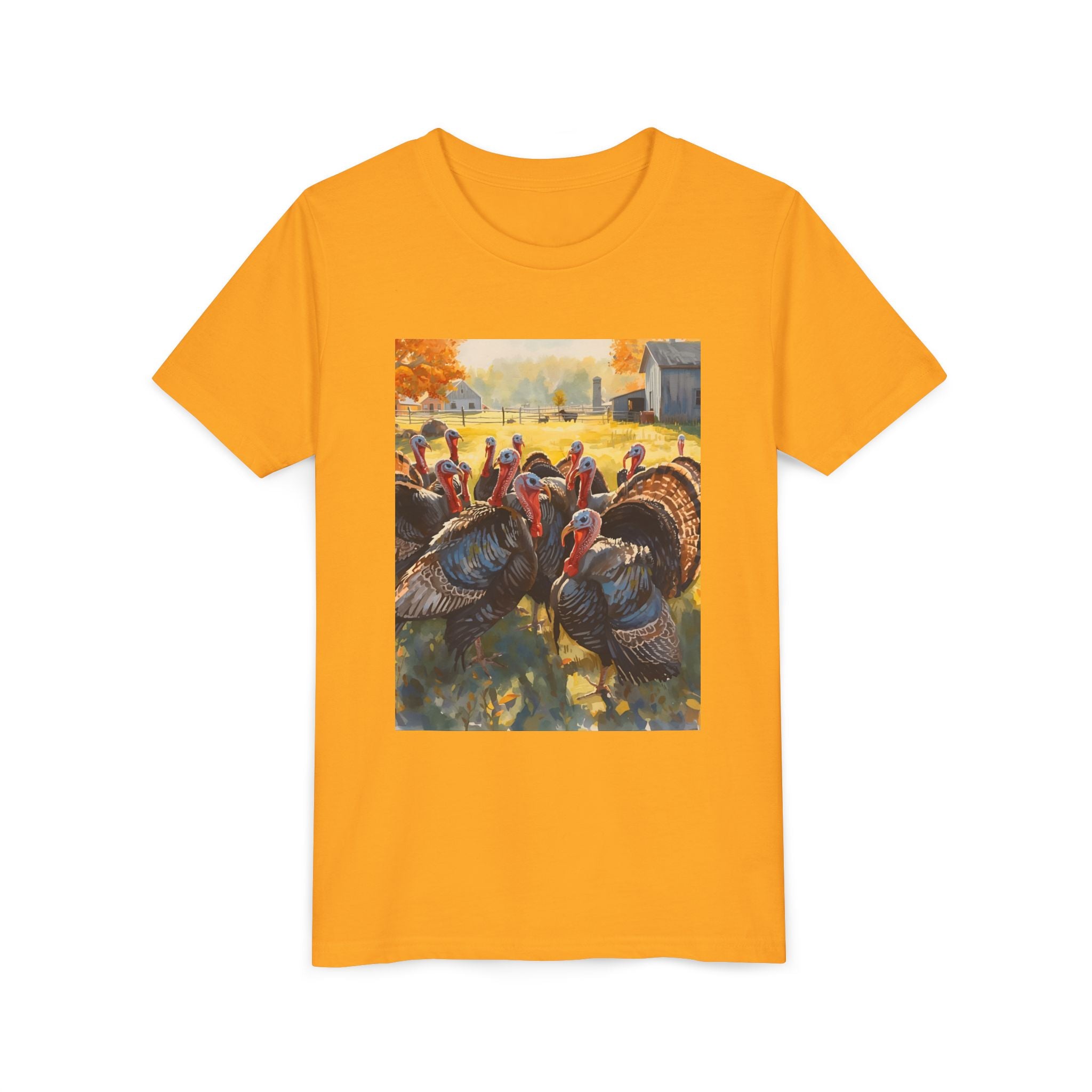 Thanksgiving Turkey Youth Short Sleeve Tee