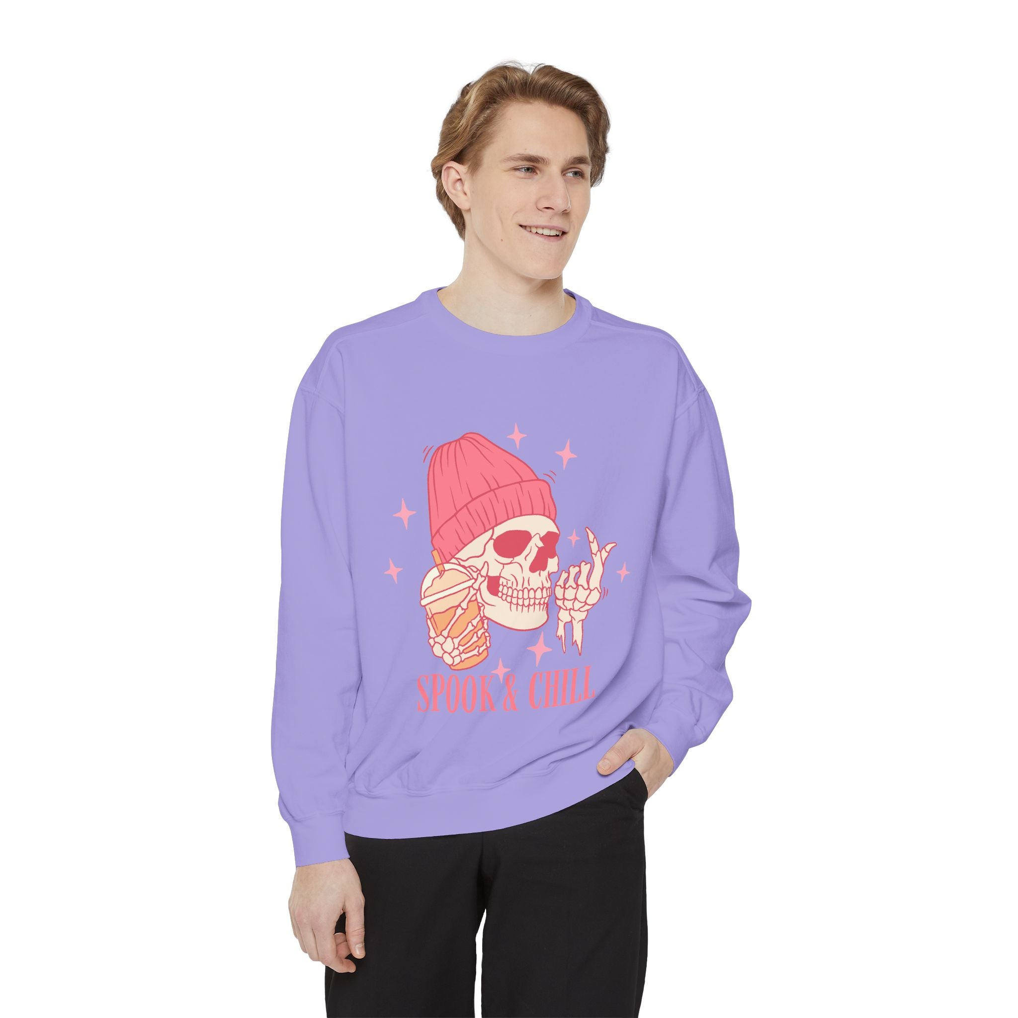 Spook & Chill Unisex Garment-Dyed Sweatshirt