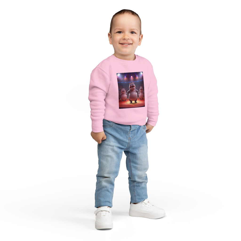 Hippo Funny Toddler Sweatshirt