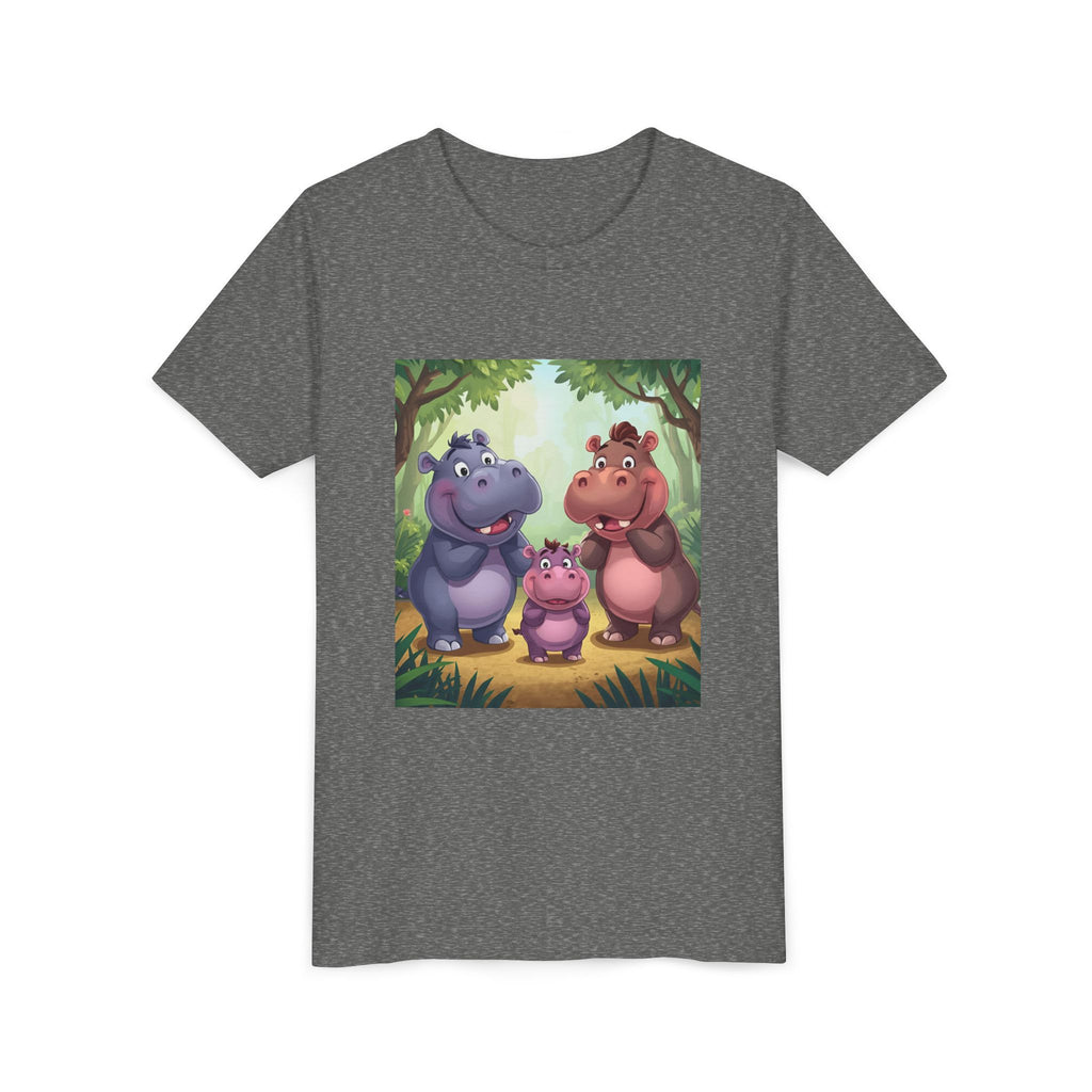 Hippo Cute Youth Short Sleeve Tee