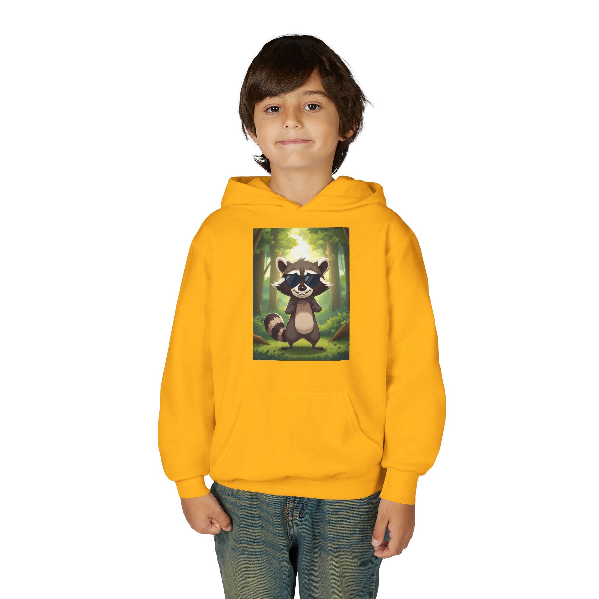 Raccoon Youth Heavy Blend Hooded Sweatshirt