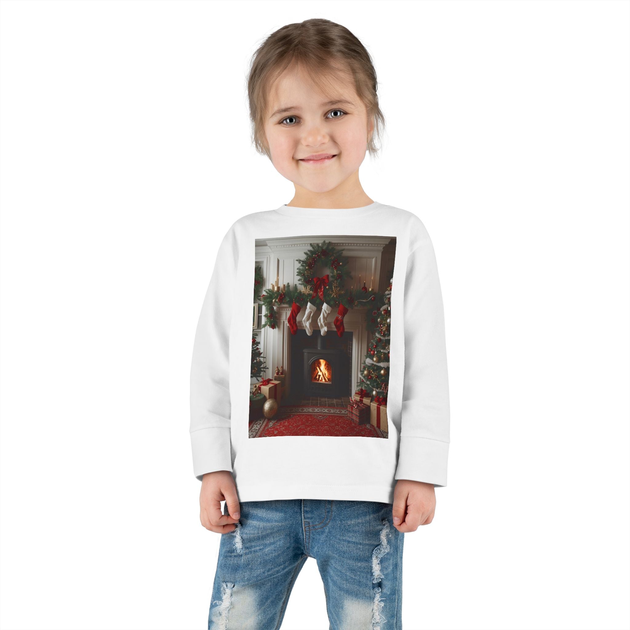 Cozy Christmas Toddler Long Sleeve Tee