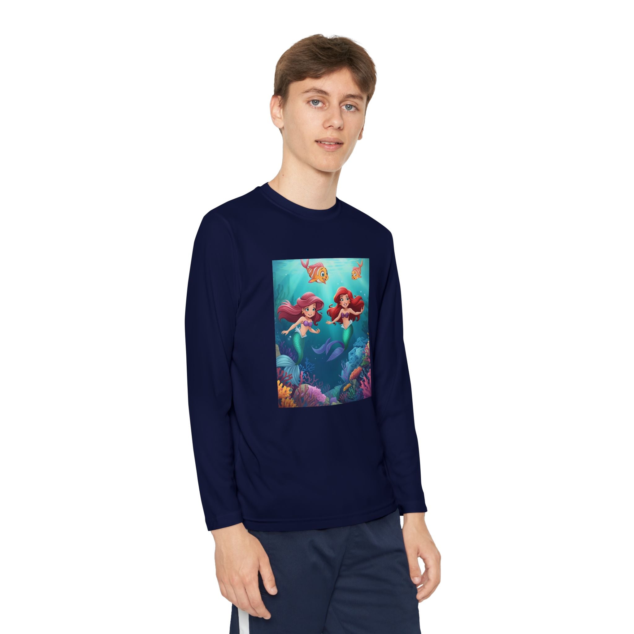 Mermaid Youth Long Sleeve Competitor Tee