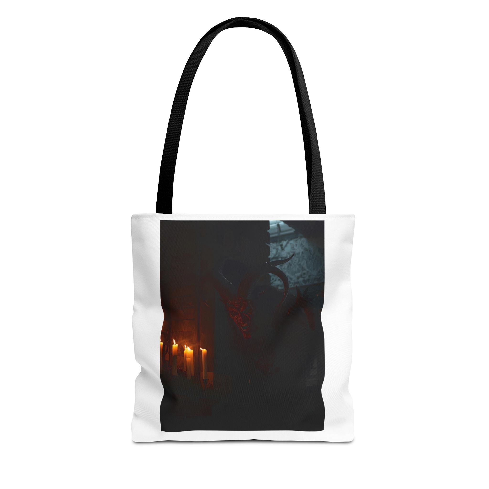 Spooky Halloween Pumpkin Shadow Tote Bag (AOP)