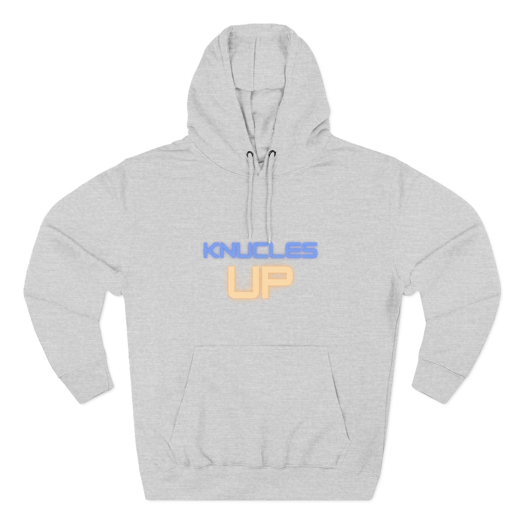 Knuckles Up Fleece Hoodie - Cozy Streetwear for Everyday Adventure, Gift for Him, Her, Cool Casual Attire, Relaxed Vibe