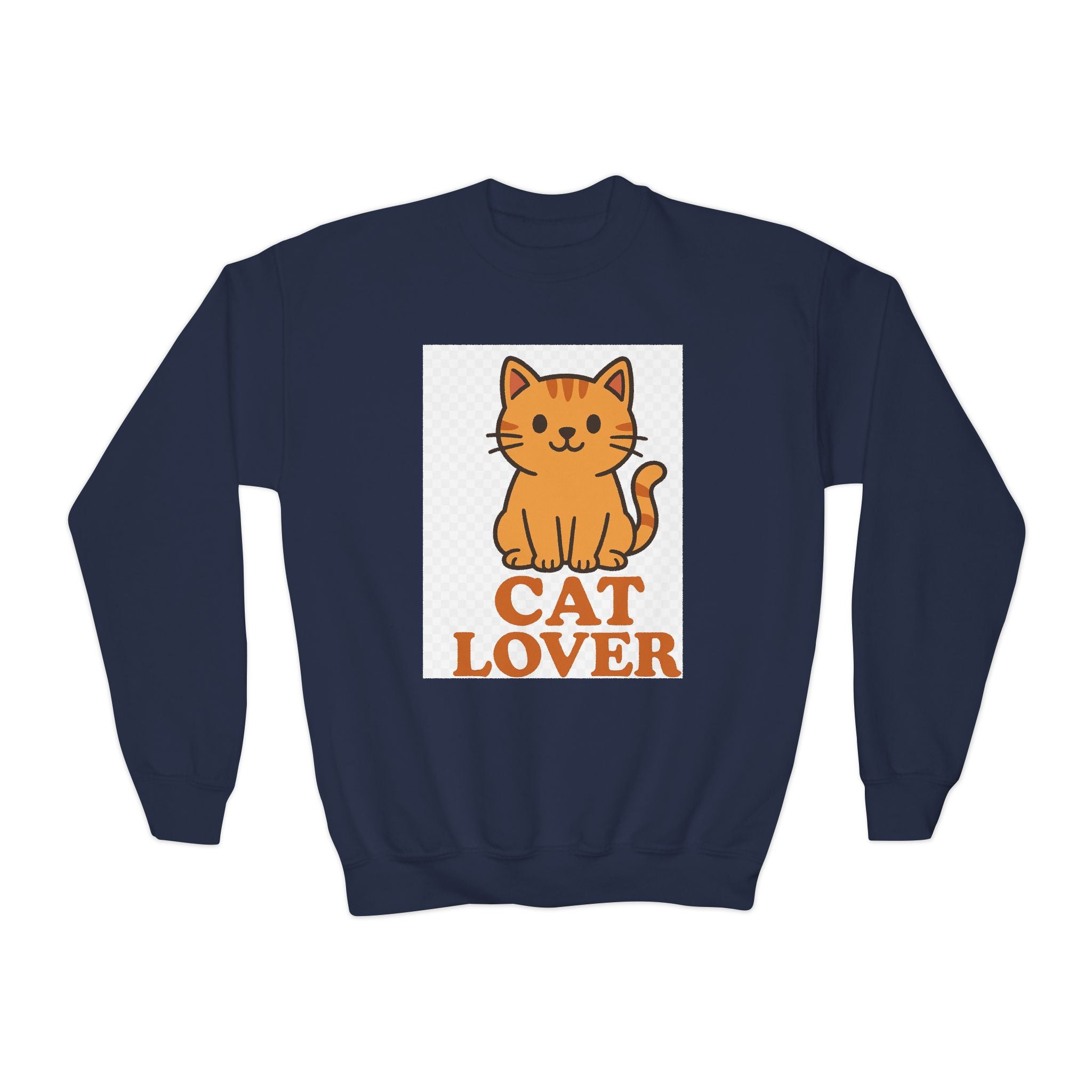 Cat Lover Youth Crewneck Sweatshirt
