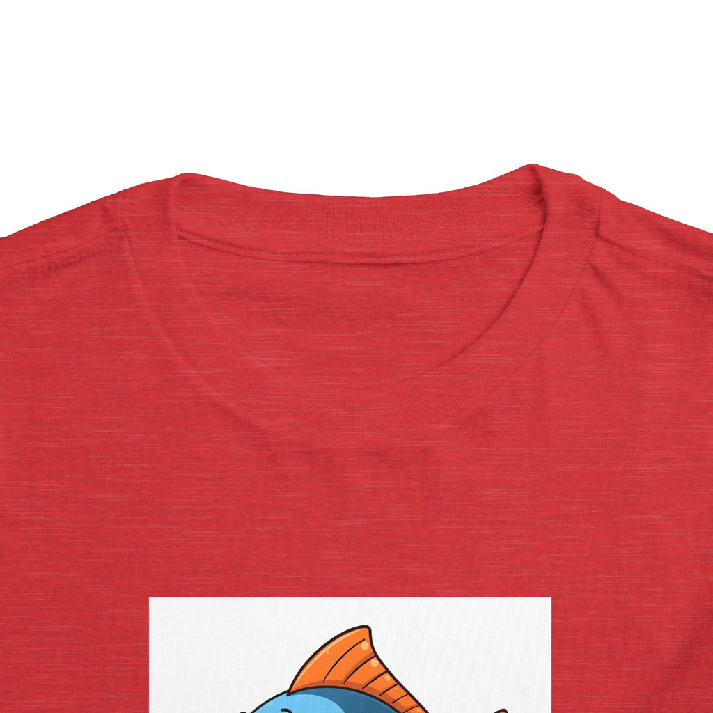 Here Fishy Fishy Fishy Toddler Short Sleeve Tee