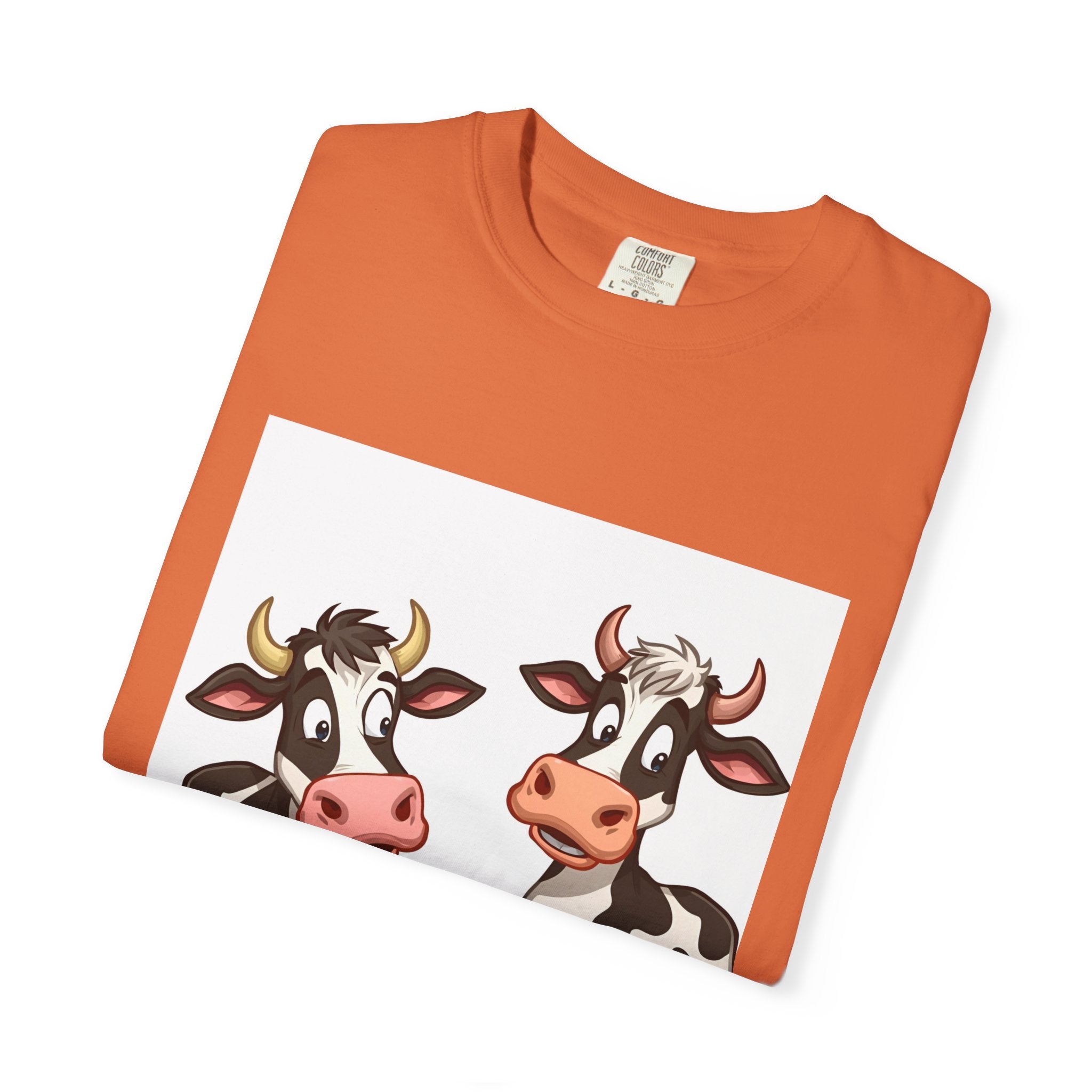 Cute Cows Unisex T-Shirt, Cute Cow Graphic Tee, Animal Lover Gift, Casual Wear, Birthday Present, Fun Farm Shirt
