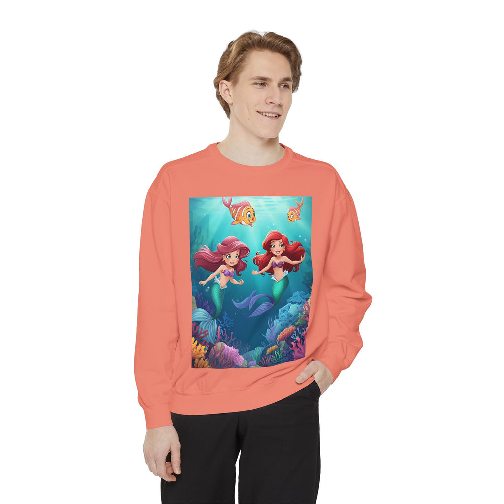 Mermaid Unisex Garment-Dyed Sweatshirt