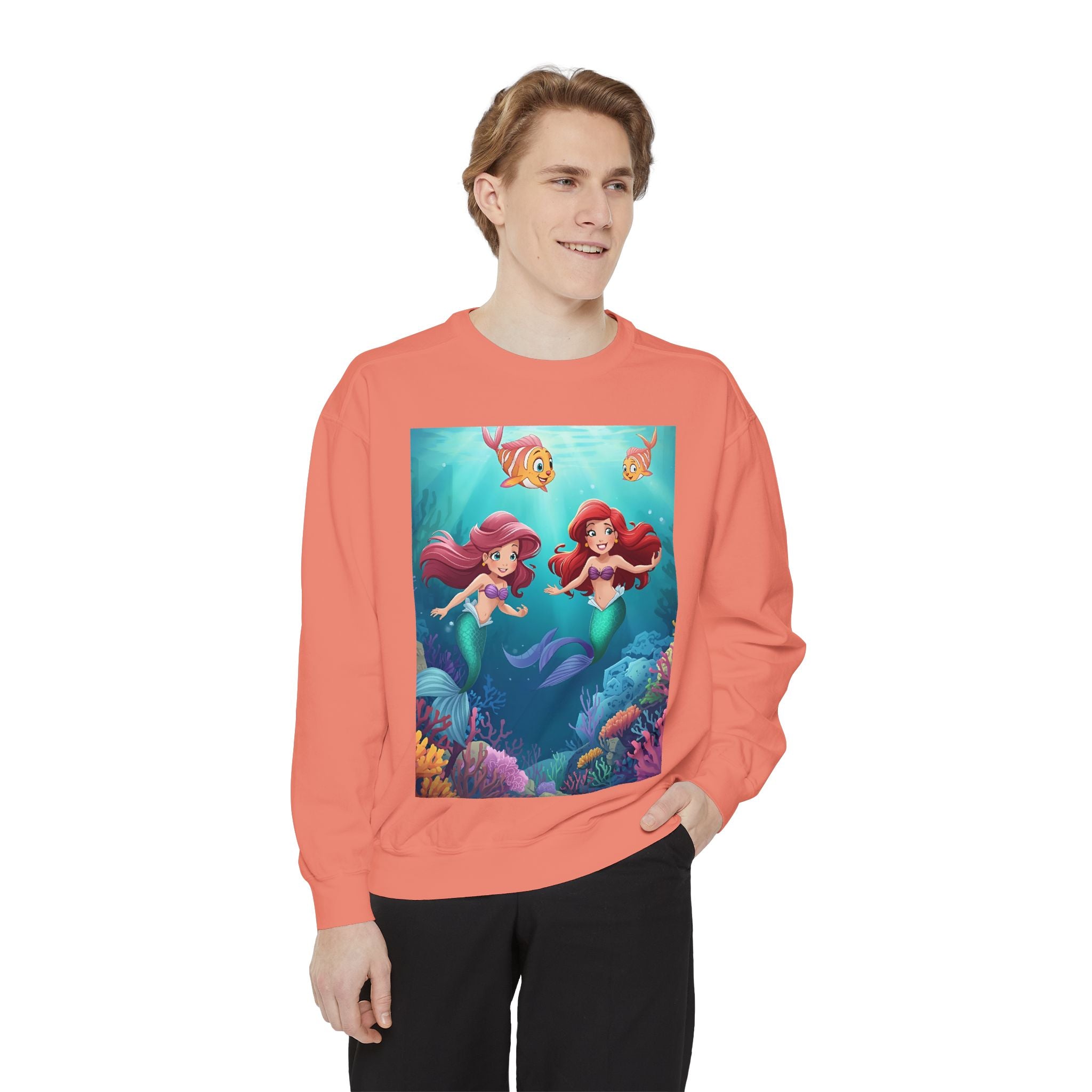 Mermaid Unisex Garment-Dyed Sweatshirt