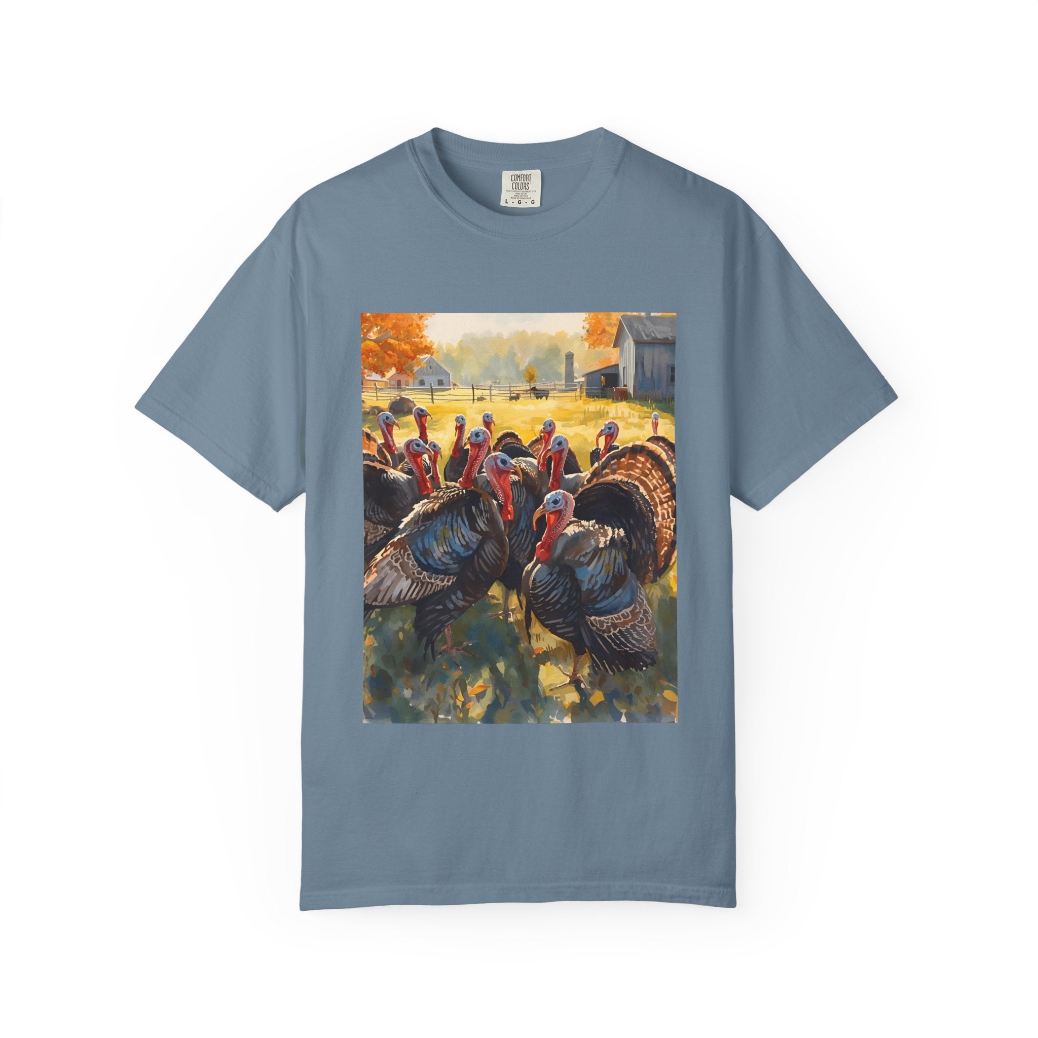 Thanksgiving Turkey T-shirt, Fall Apparel, Unisex Casual Tee, Funny Turkey Shirt, Autumn Wardrobe Essential