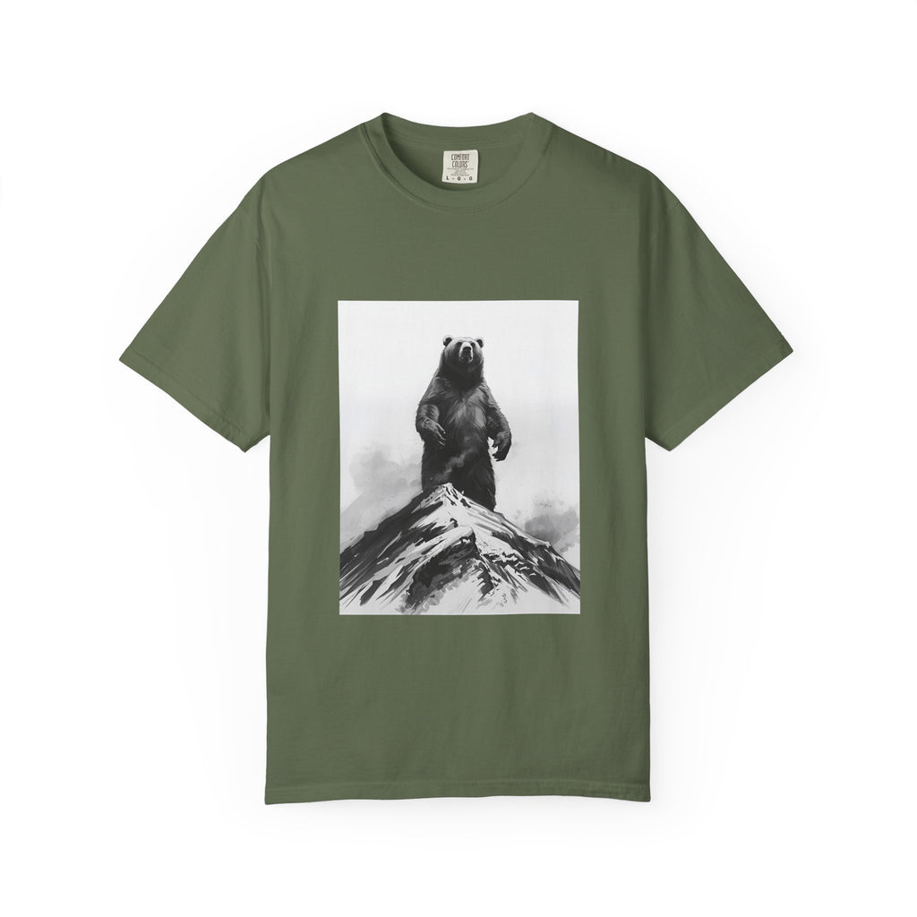 Bear Mountain Snow Unisex Garment-Dyed T-shirt
