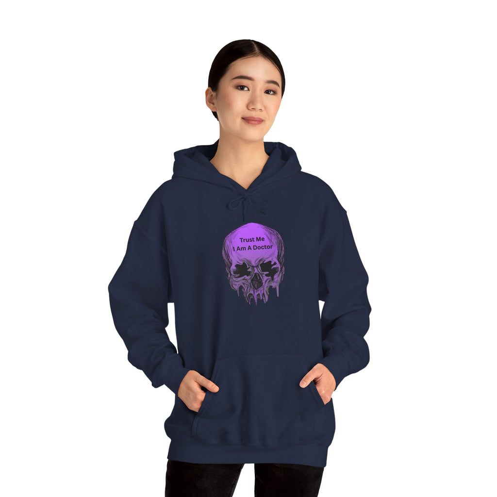 Skull Graphic Hoodie - Trust Me I Am A Boosted Spirit, Cozy Sweatshirt for Halloween, Casual Wear, Unique Gift