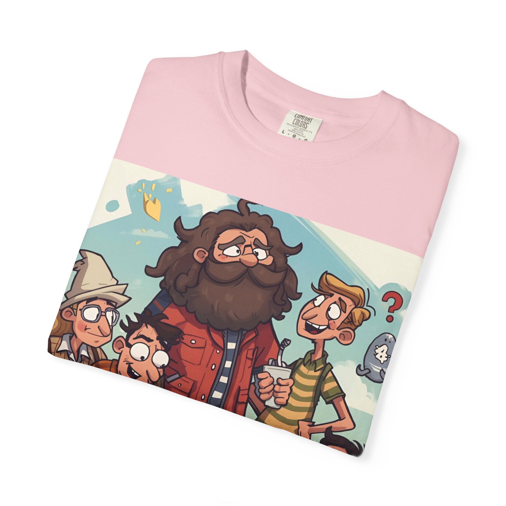 Charming Cartoon Graphic Tee, Fun Unisex T-shirt for Casual Wear, Unique Gift Ideas for Holidays, Family Gatherings, Cartoon Lovers, [...]