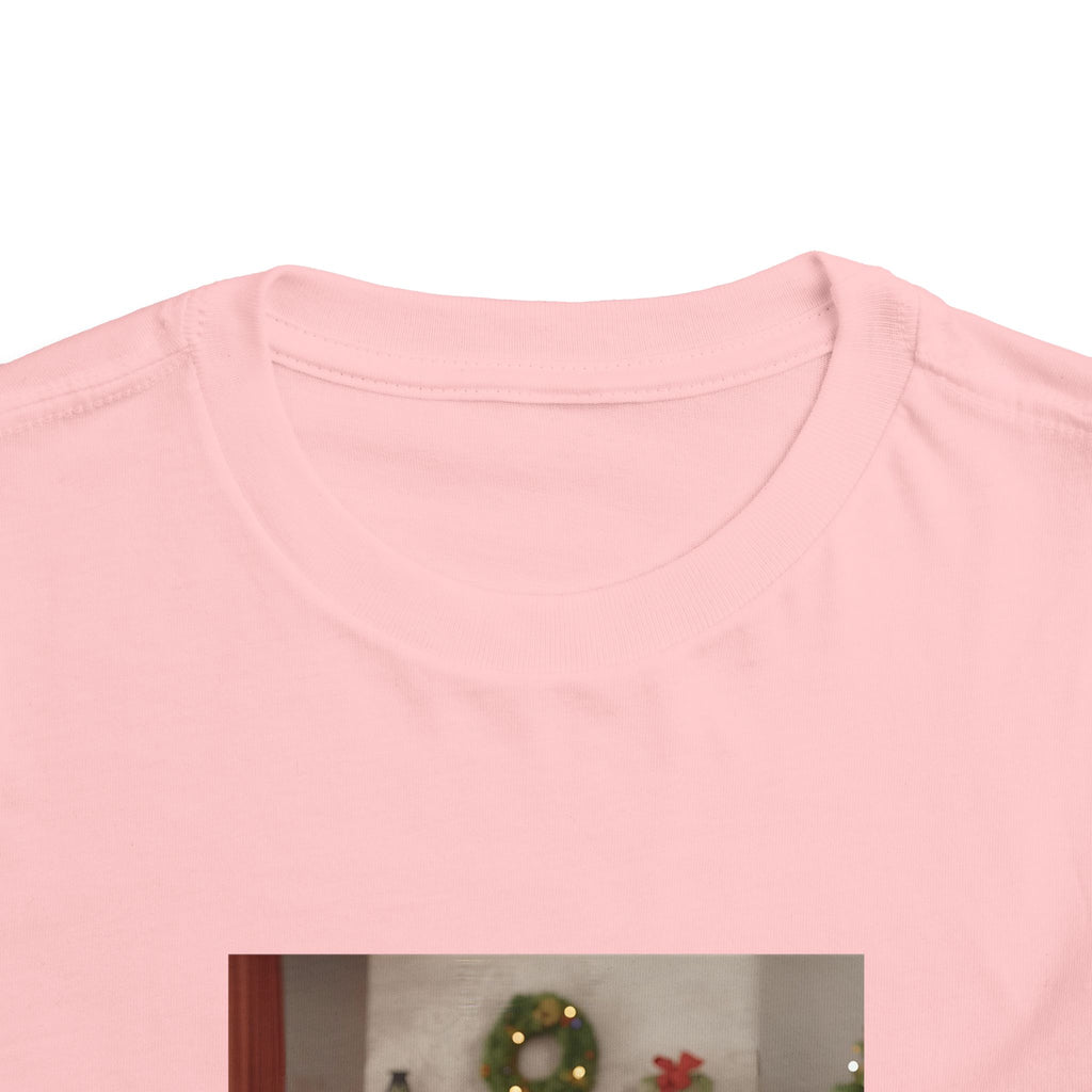 Cute Christmas Festive Puppy Toddler Tee, Cute Dog Christmas Shirt, Kids Holiday Clothing, Animal Lover Gift, Birthday Outfit
