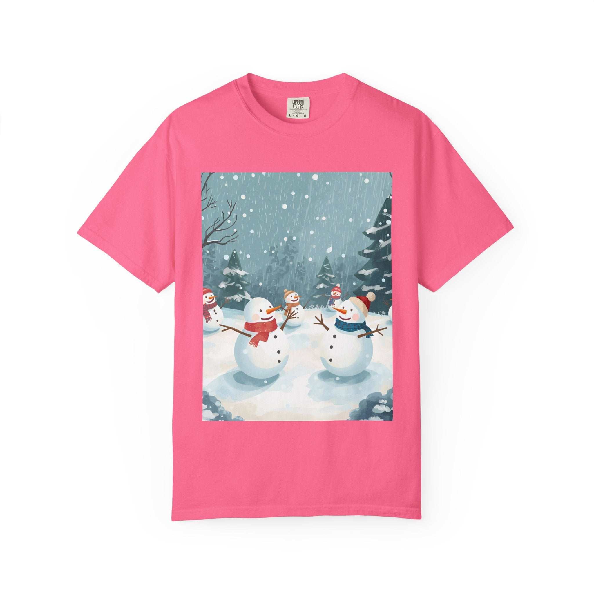 Festive Christmas Winter Wonderland Snowman T-shirt | Holiday Tee, Christmas Apparel, Gift for Him/Her, Graphic Shirt, Seasonal Fashion