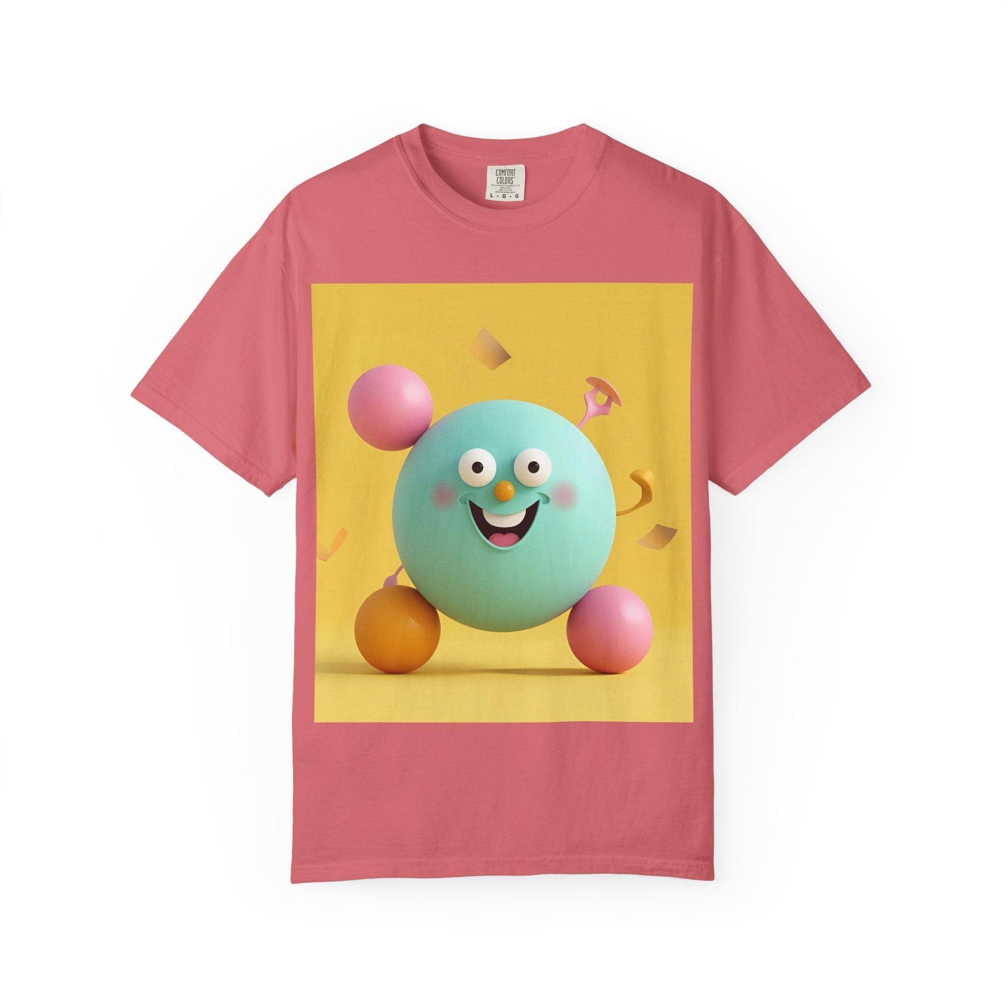 Playful Colorful Cartoon T-Shirt, Fun Graphic Tee, Summer Casual Wear, Gift for Kids and Adults, Birthday Party Outfit, Unique Design