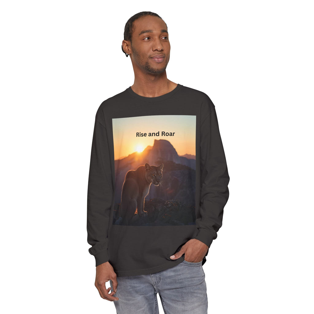 Rise And Roar Unisex Garment-dyed Long Sleeve T-Shirt