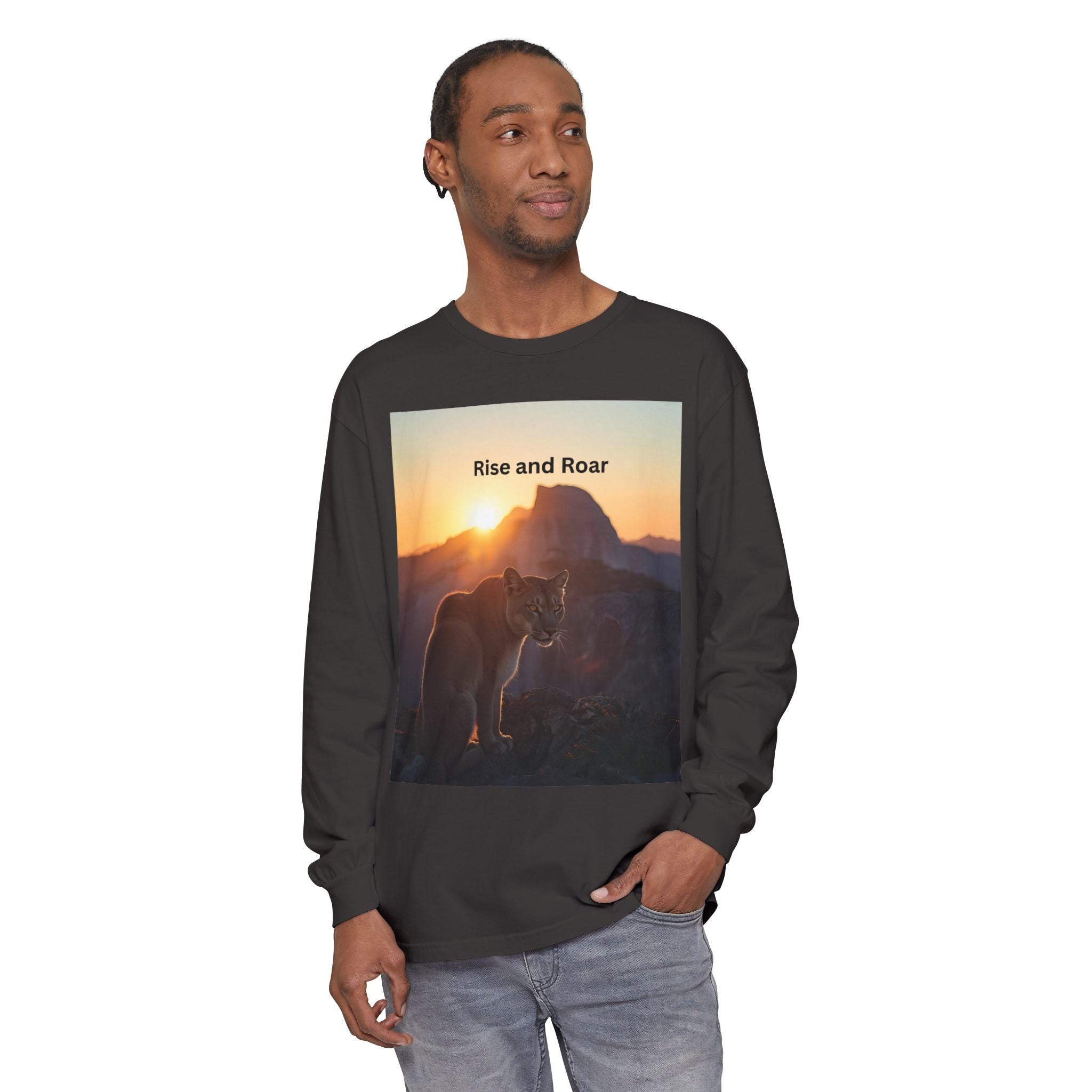 Rise And Roar Unisex Garment-dyed Long Sleeve T-Shirt