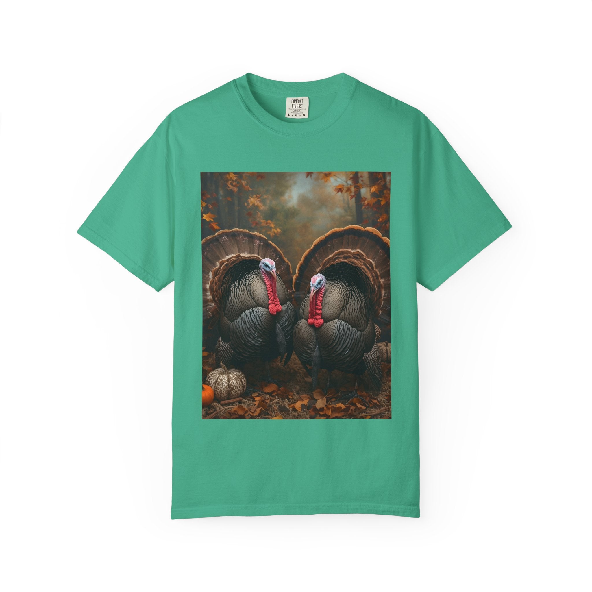 Thanksgiving Turkey Graphic Tee, Unisex Gift for Fall, Harvest Party Shirt, Cute Casual Outfit, Family Gathering Apparel