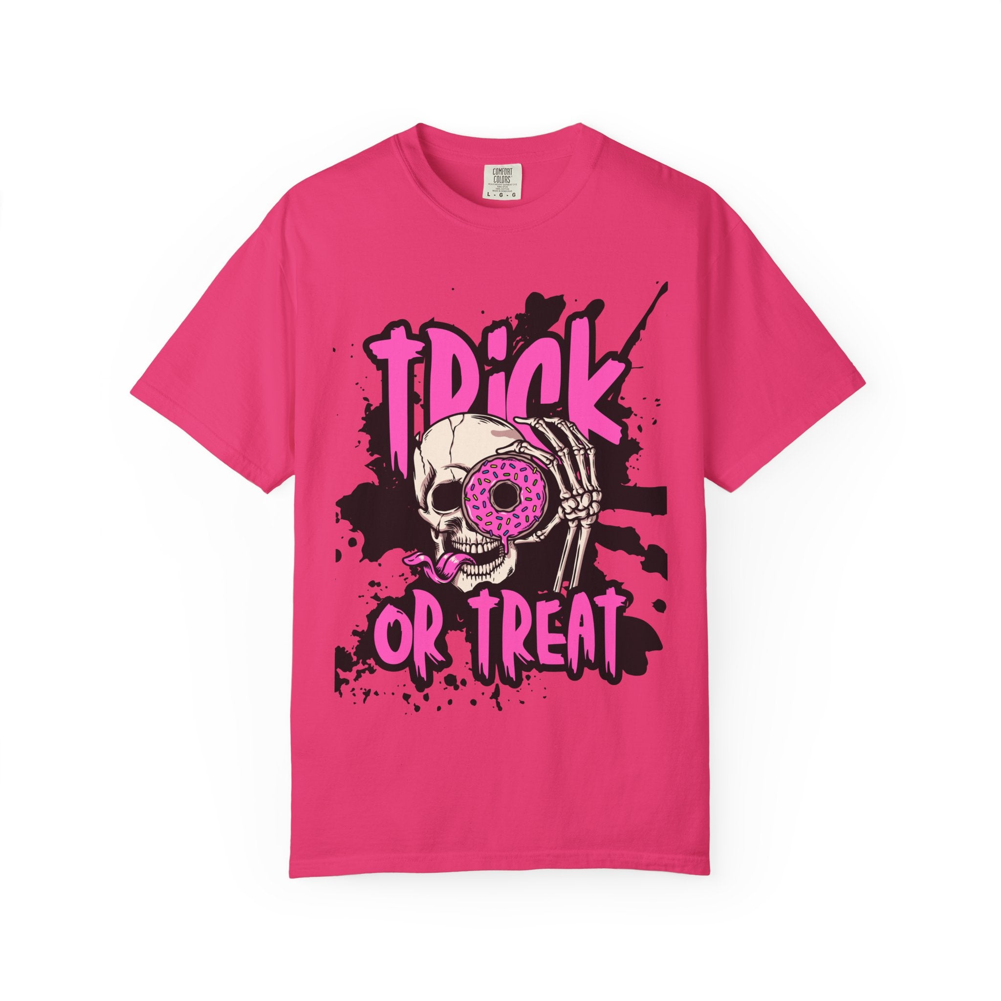 Halloween Skull T-Shirt, Trick or Treat Shirt, Unisex Graphic Tee, Spooky Vibes, Fall Fashion, Festival Wear, Casual Outfit