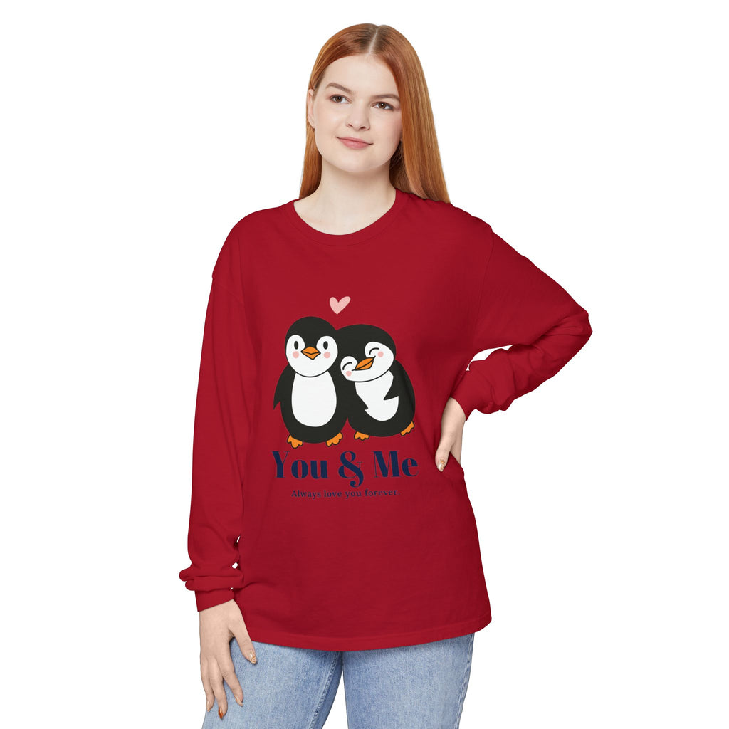 Adorable Penguin Love Long Sleeve T-Shirt | Cute Couples Gift, Valentine's Day Apparel, Matching Tees, Cozy Date Night Wear, [...]