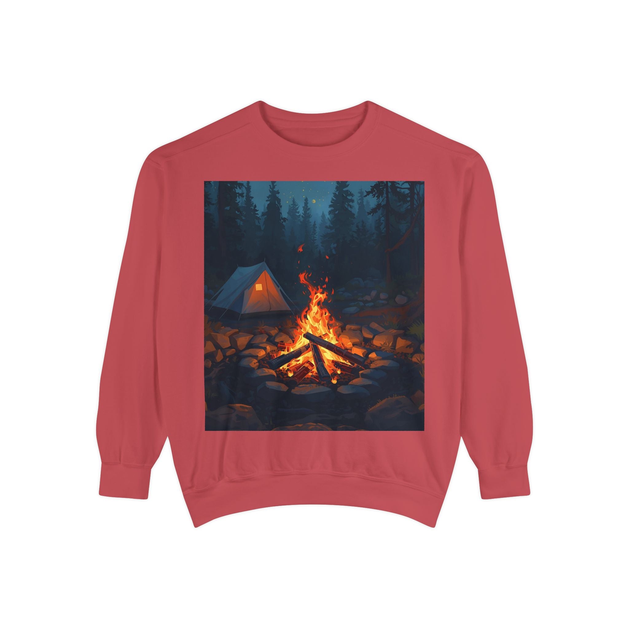 Cozy Campfire Unisex Garment-Dyed Sweatshirt