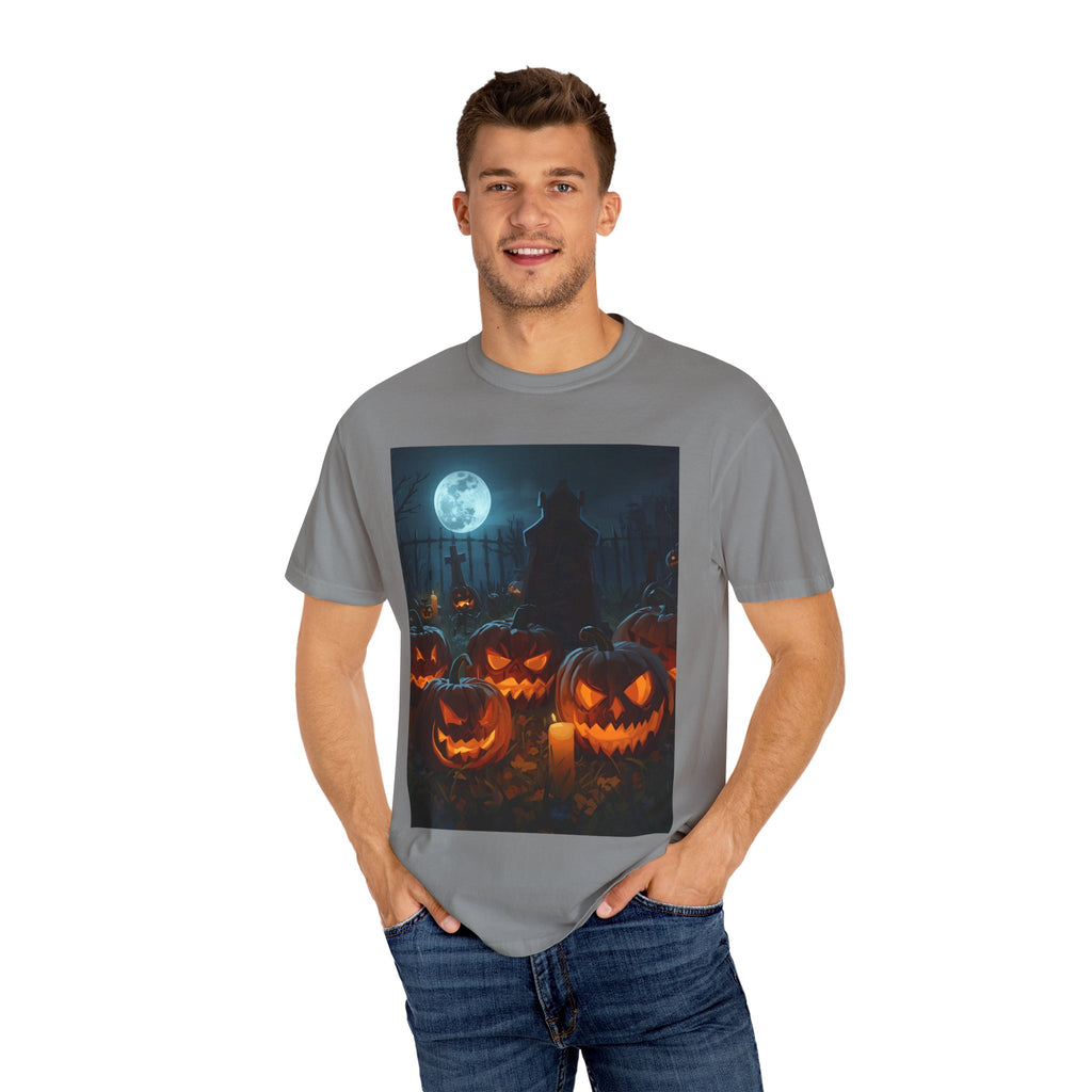 Halloween Pumpkin Unisex T-Shirt, Spooky Shirt, Fall Apparel, Halloween Costume, Casual Wear, Party Shirt